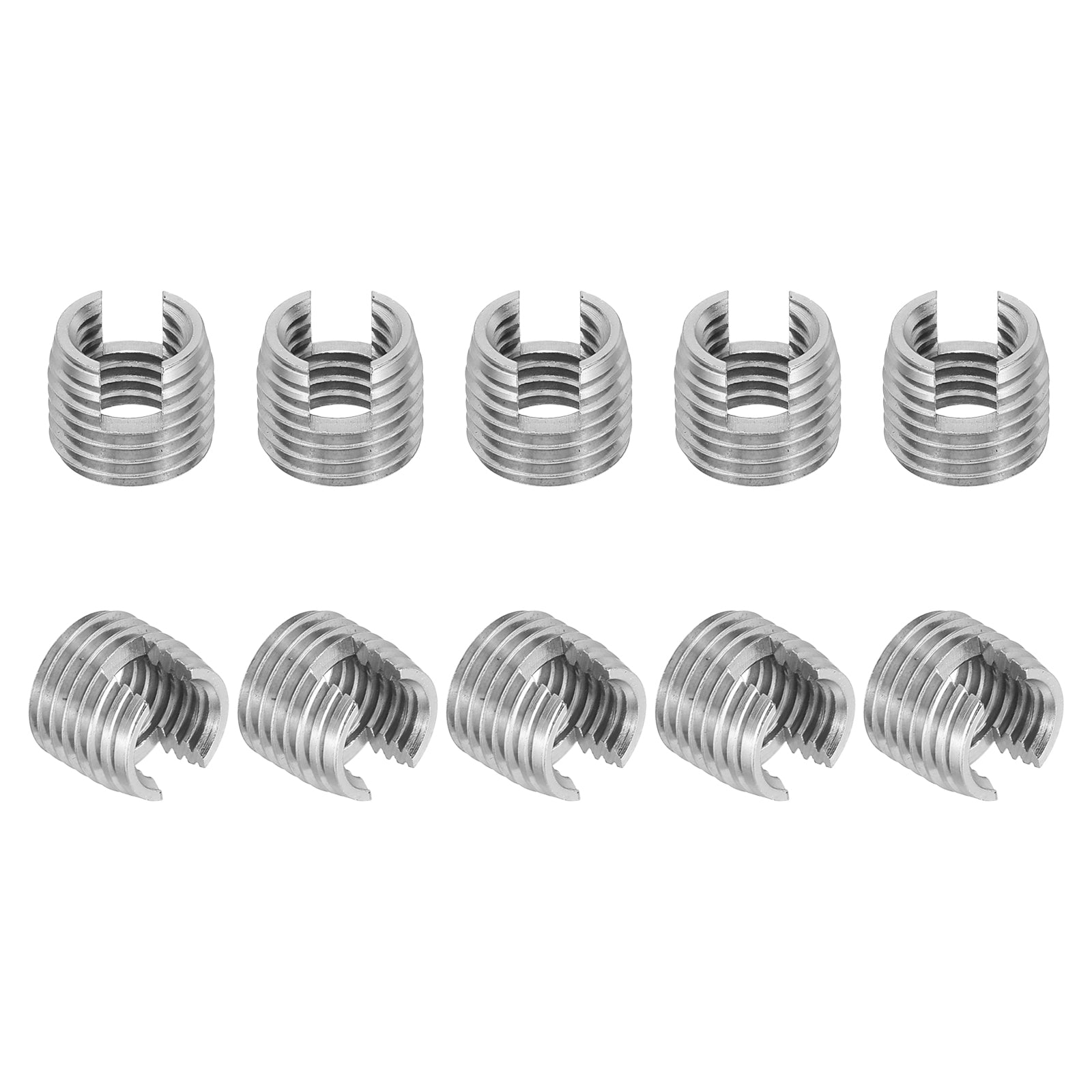 10 Pcs 303 Stainless Steel M10 x M14 x 12mm Self-Tapping Threaded ...