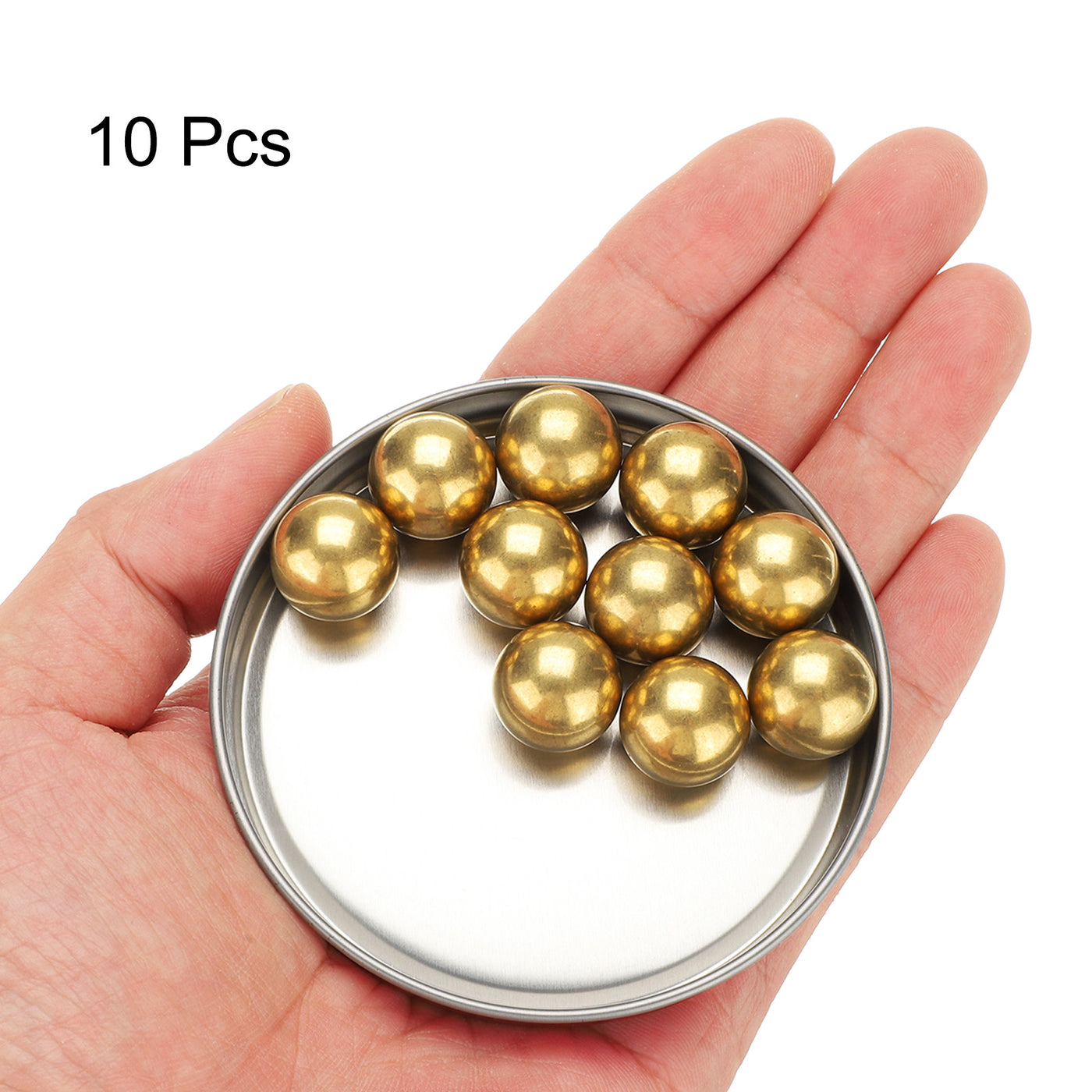 100pcs 4mm Brass Precision Balls - Pure Copper Small Balls For Electrical And Mechanical Use