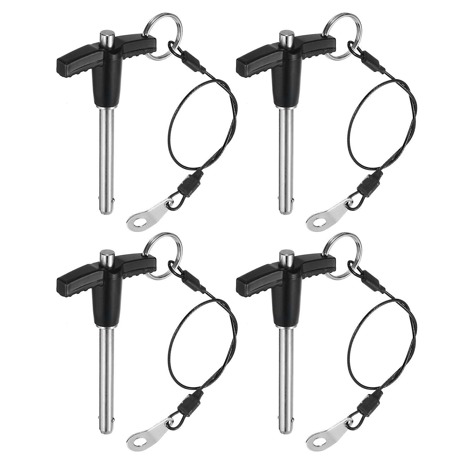 Uxcell 4Pcs T Handle Lock Pins, 6mm x 40mm Usage Length Stainless Steel ...