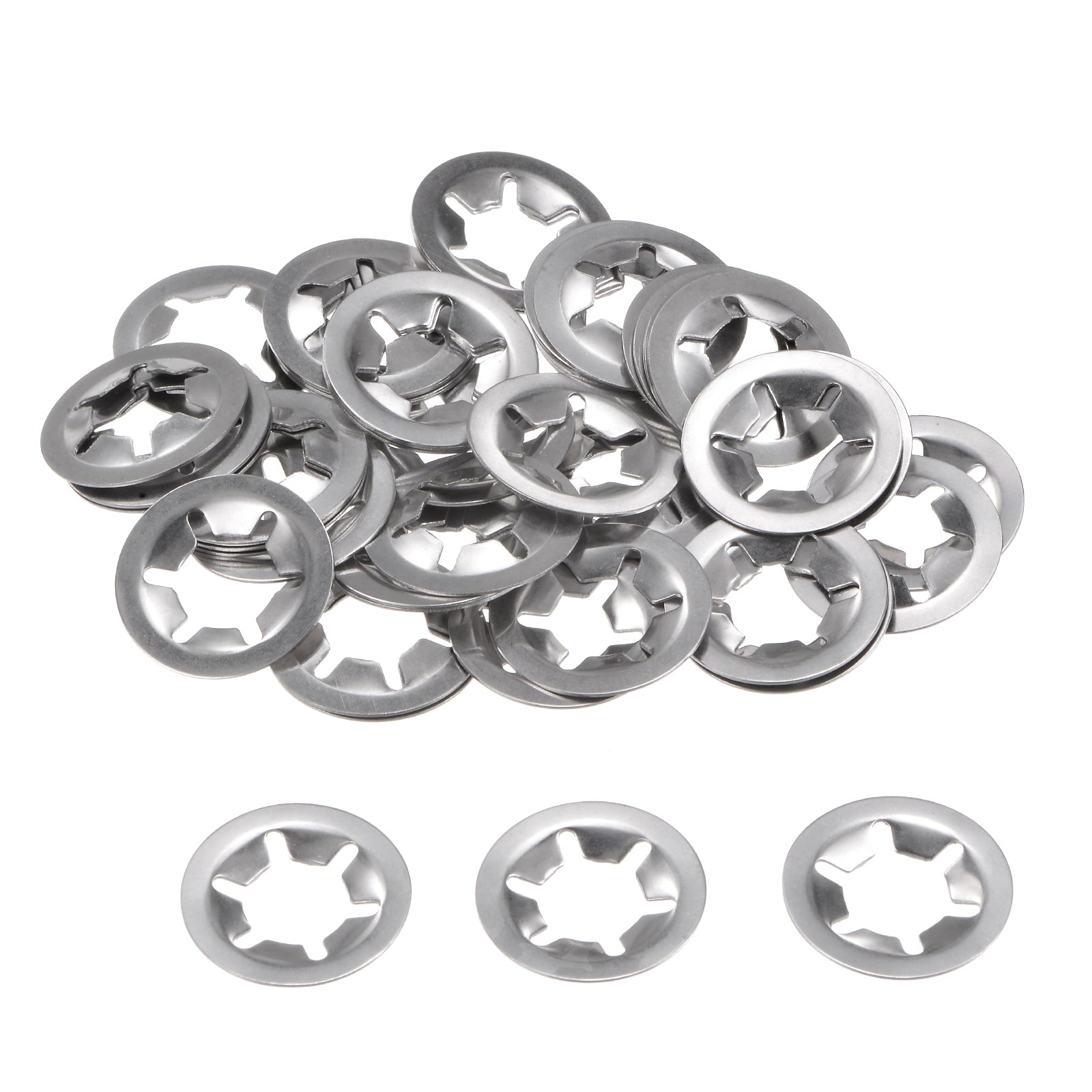 50pcs Stainless Steel 304 Flat Internal Tooth Retaining Ring 12x25mm ...