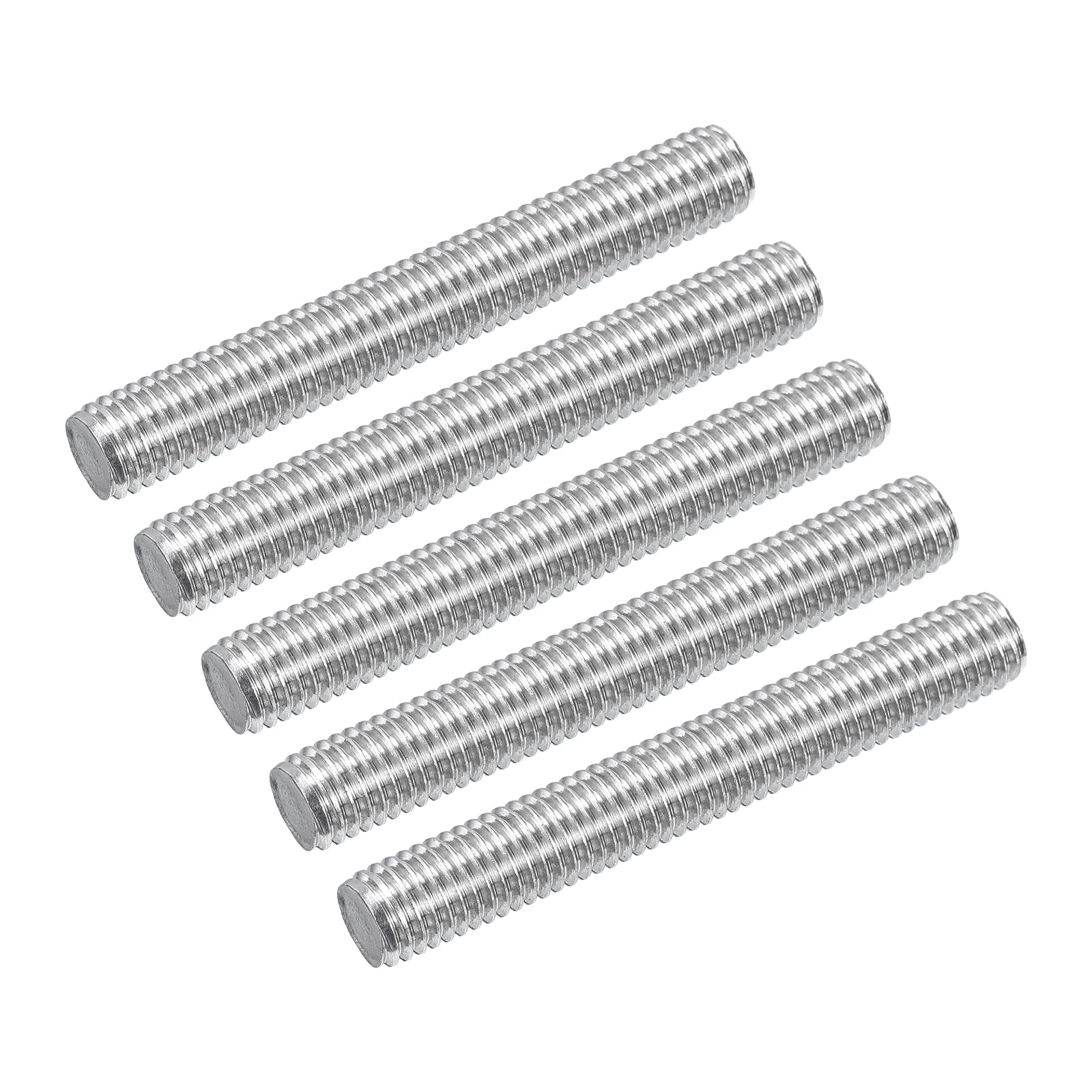 Uxcell 10Pcs M8 x 60mm Fully Threaded Rod 304 Stainless Steel Right ...