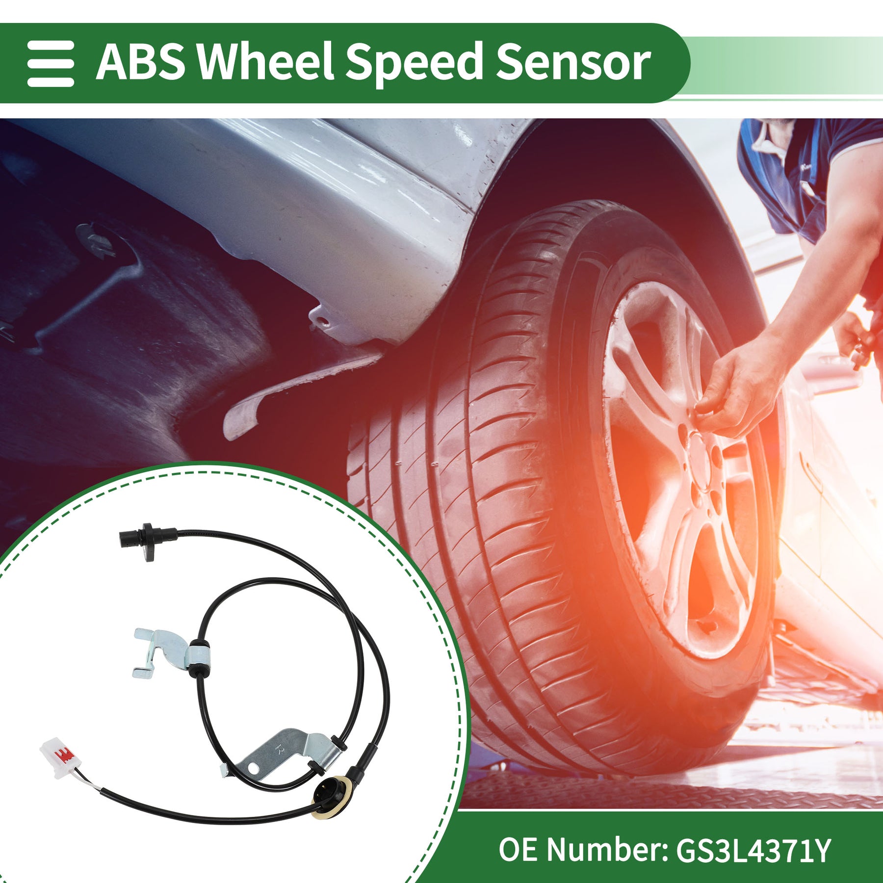 ABS Wheel Speed Senor ABS Sensor Anti-lock Braking System Sensor for ...