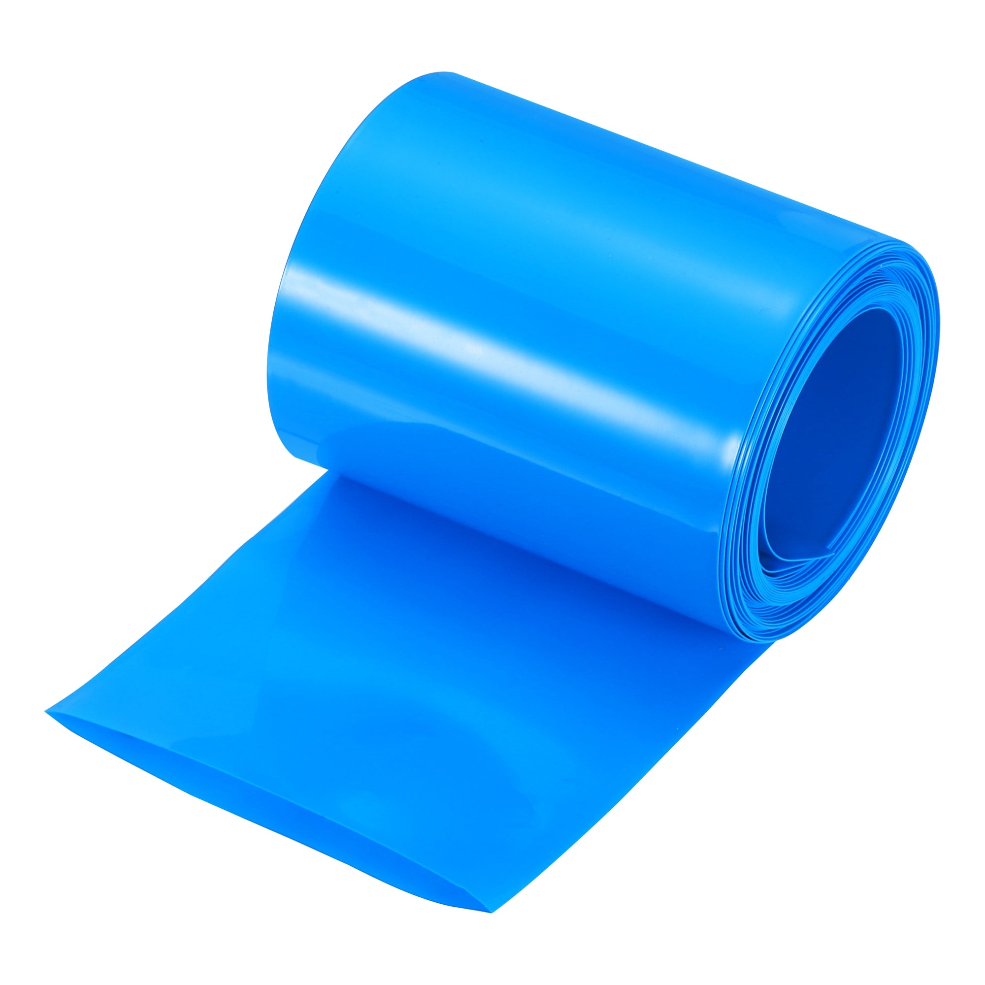 Battery Wrap 75mm Flat 18ft PVC Heat Shrink Tube Wraps Blue | Harfington