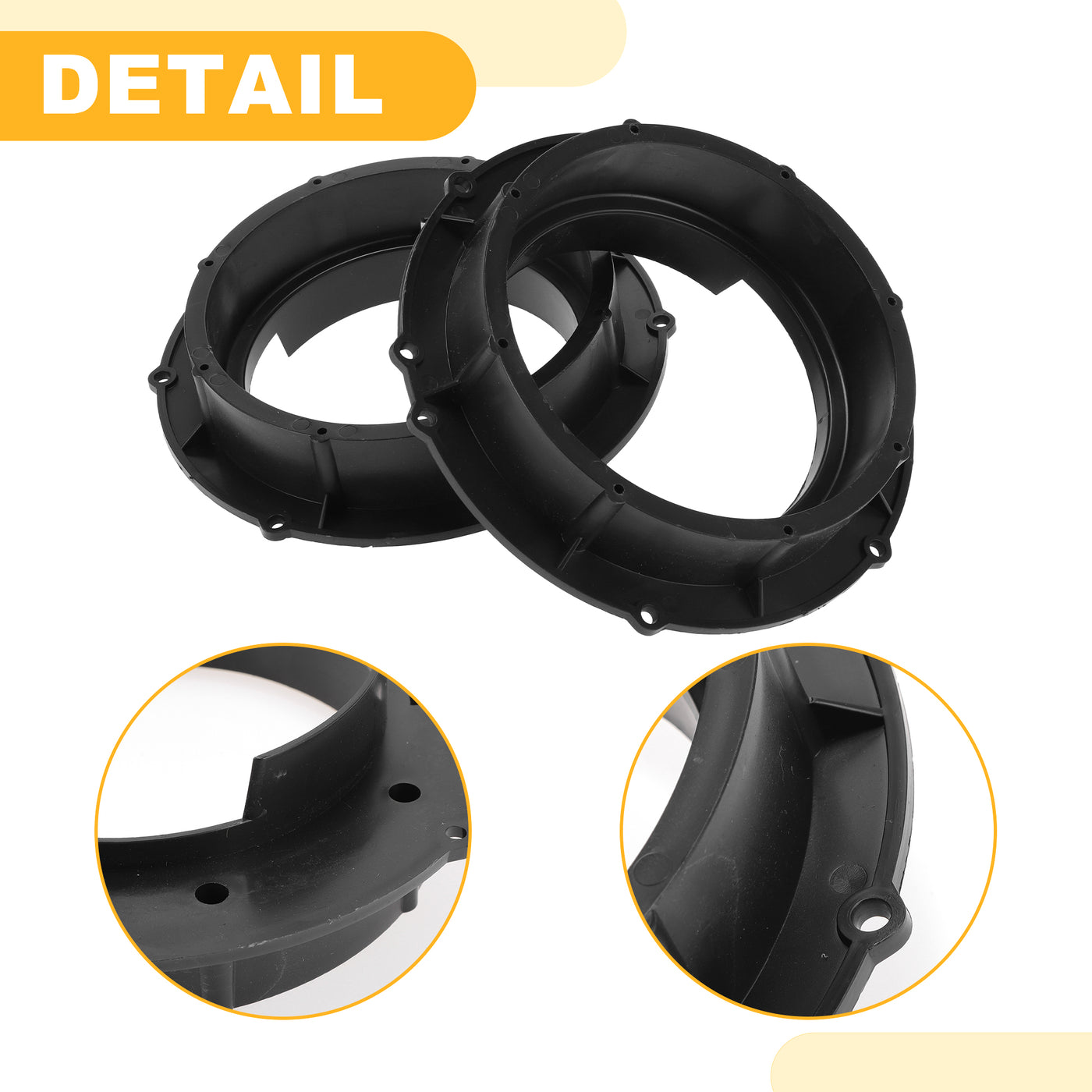 Speaker Spacer Ring Tweeter Speaker Spacer Adaptor For Mazda CX-5 For 6.5\" 2 Pcs