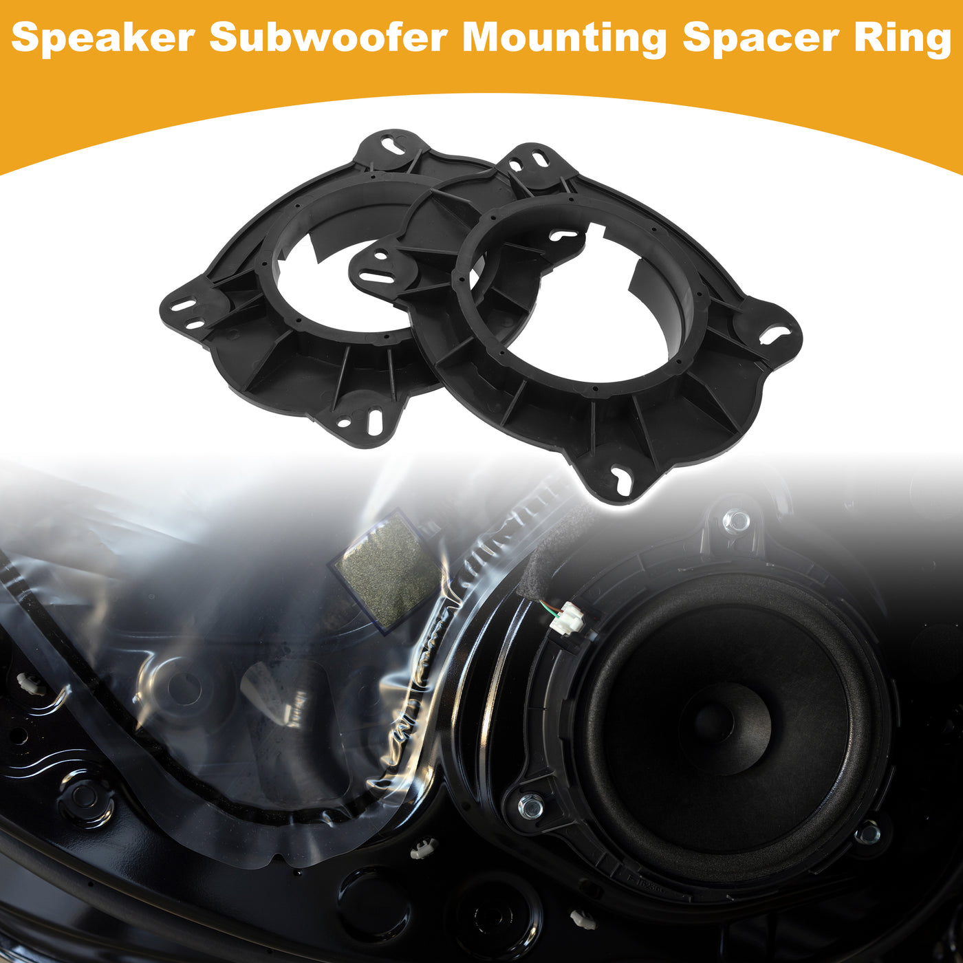 Unique Bargains Speaker Spacer Ring Tweeter Speaker Spacer Adaptor For Hyundai For 6 5 2set - View #11