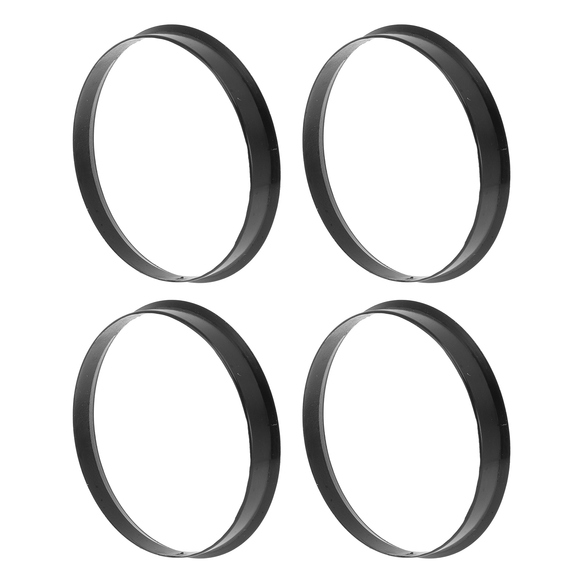 72.1mm to 70.6mm Car Wheel Hub Centric Rings Black Polycarbonate 4 Pcs ...