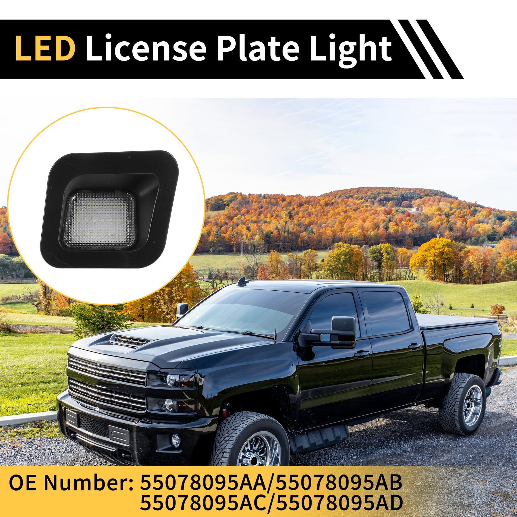 thumbnail image 2 of 18-LEDs LED License Plate Light Tag Lamp Error Free Plug 2 of 13