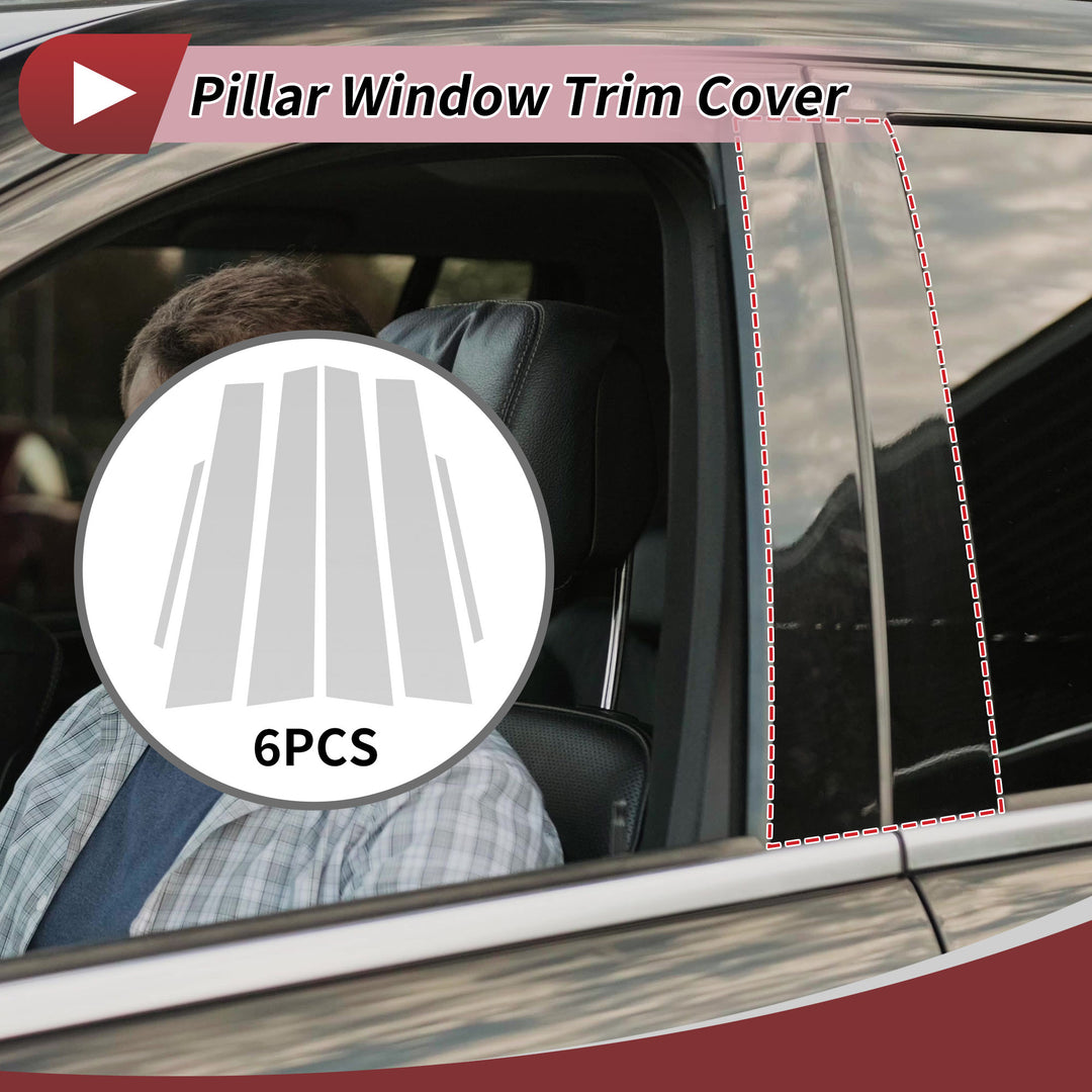 6 Pcs Door Pillar Window Trim For Lexus CT200 CT200h ZWA10 Chrome - View #4