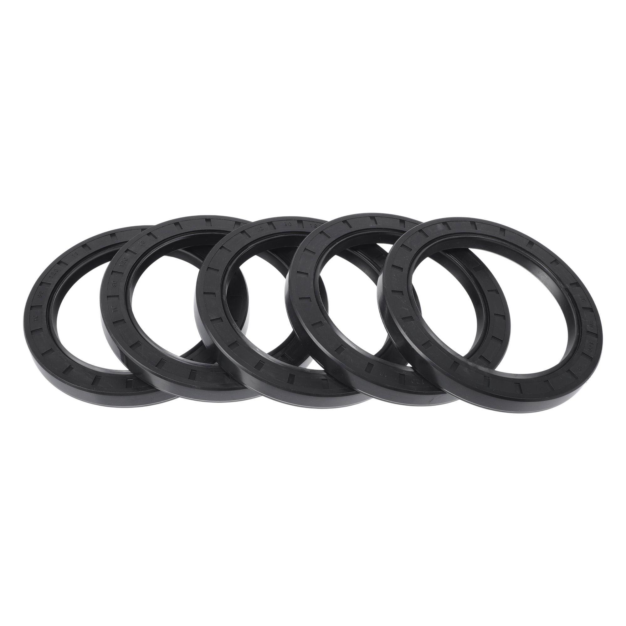 Unique Bargains Universal Oil Seal TC Double Lip W Steel Spring Seal Ring Rotary Shaft Seal High Pressure FKM Rubber Brown 2 Pcs 28x40x7mm