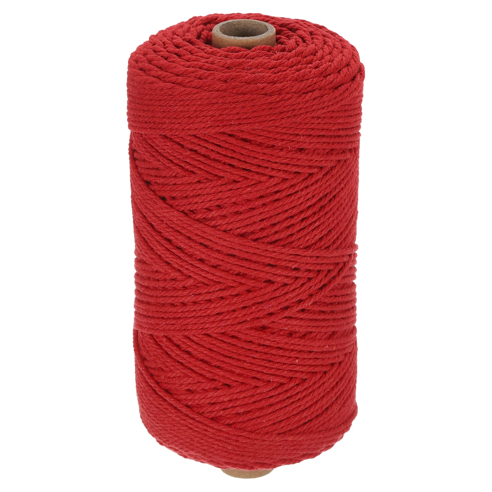 Natural Macrame Cord 2mm x 219 Yards Cotton Macrame Rope, Bright Red ...