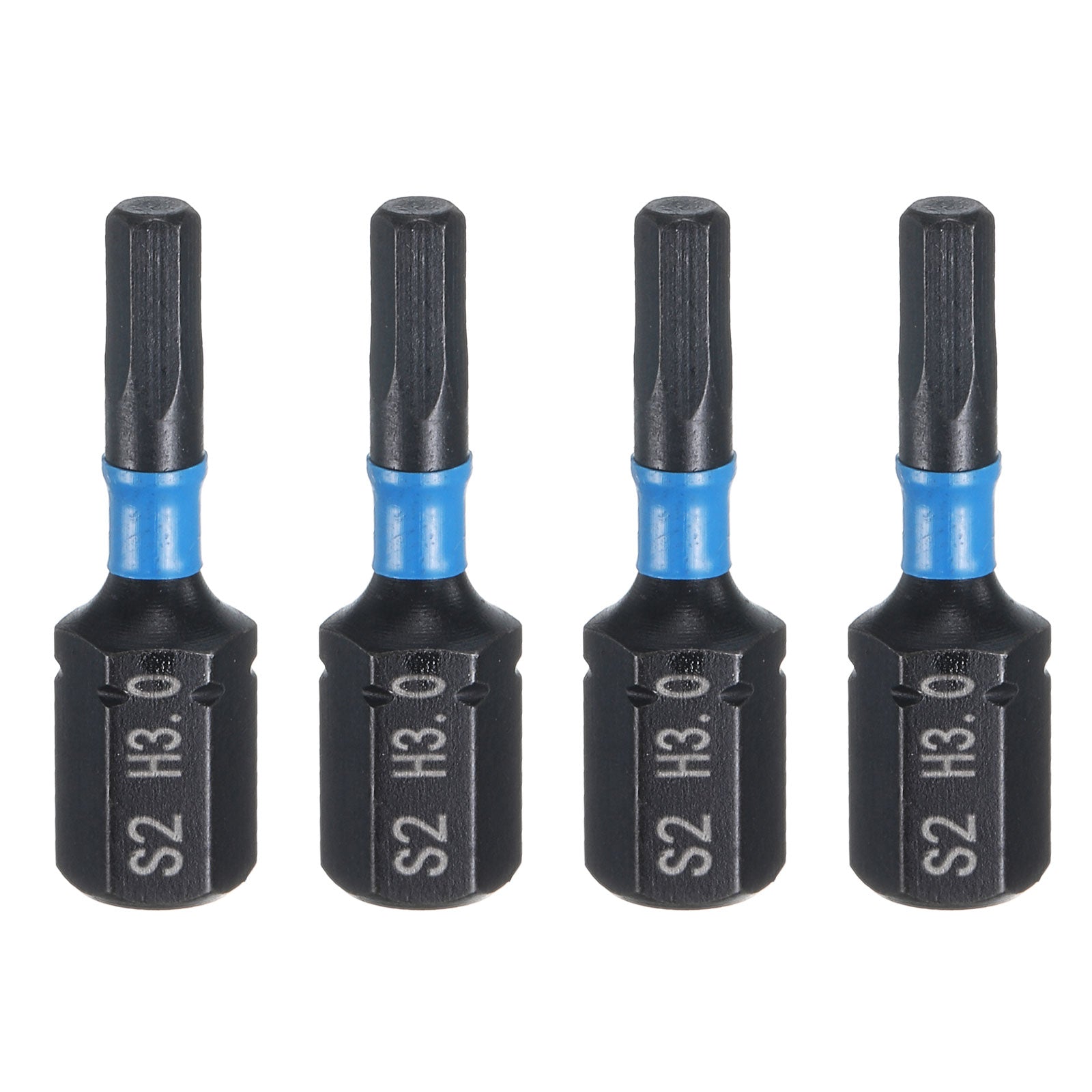 4pcs H3.0 Magnetic Hex Screwdriver Bit 1/4