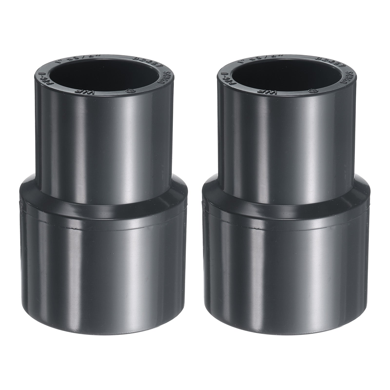 2pcs PVC Reduce Coupling 1 x 3/4