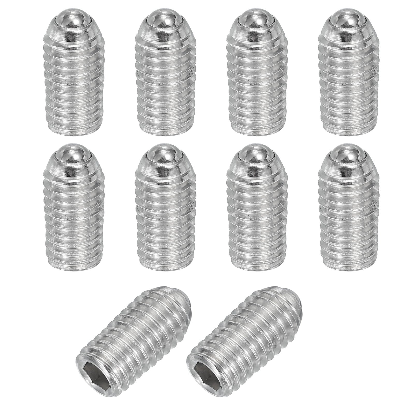 M8x16mm Ball Point Set Screws, 10 Pcs 304 Stainless Steel Hex Socket ...