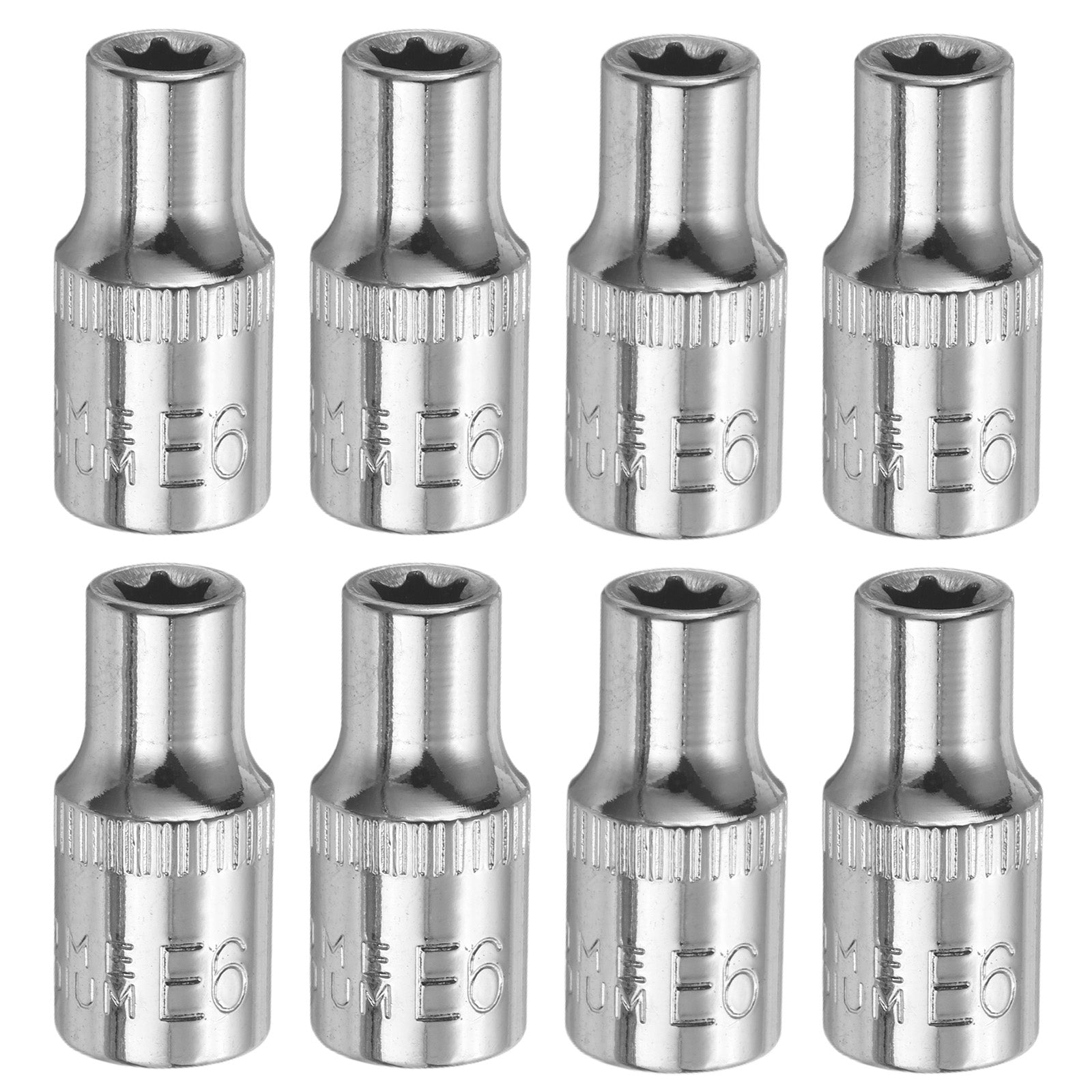 8pcs E-Torx Socket 1/4