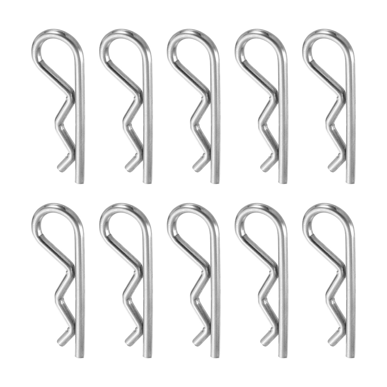 Uxcell 10Pcs Hitch Pin Clip 3mm x 50mm 304 Stainless Steel Retaining R ...