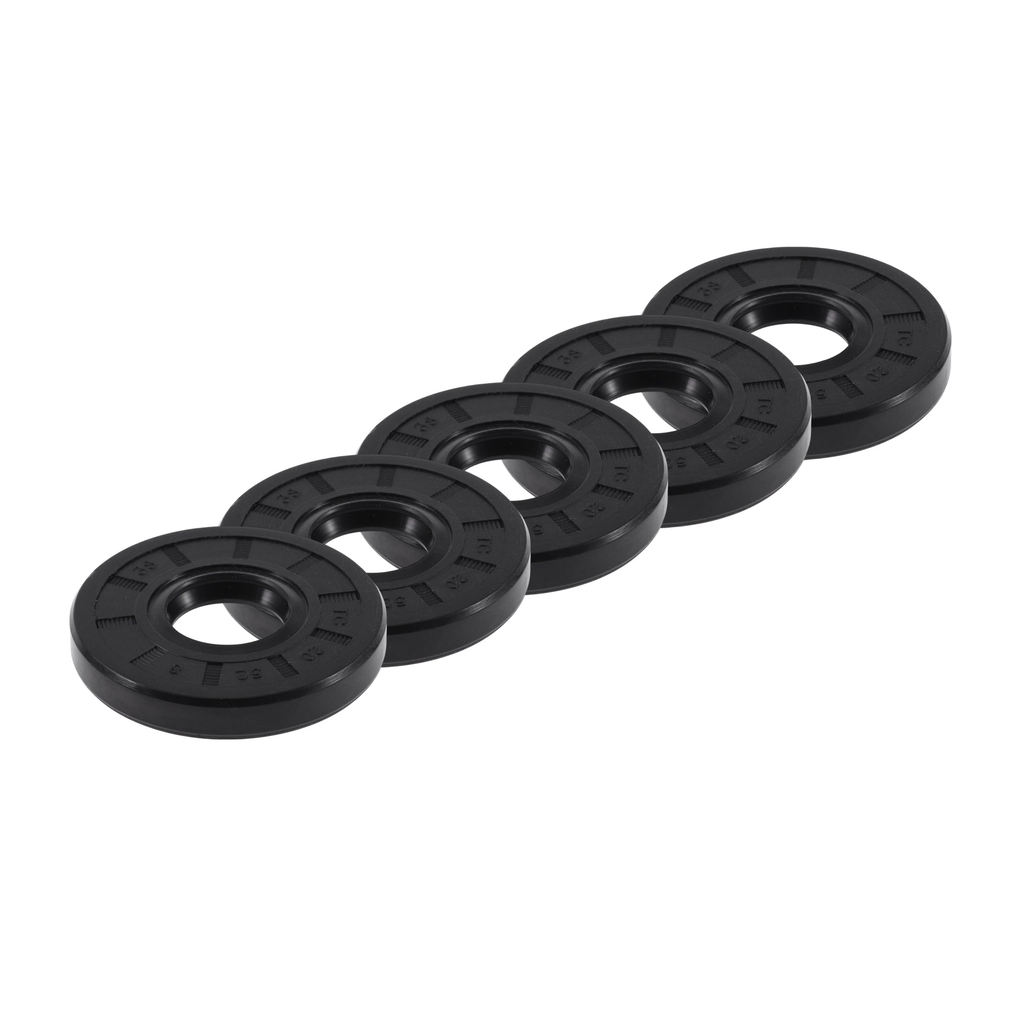 Unique Bargains Universal Oil Seal TC Double Lip W Steel Spring Seal Ring Rotary Shaft Seal 82x105x12mm High Pressure Nitrile Rubber Black 5 Pcs