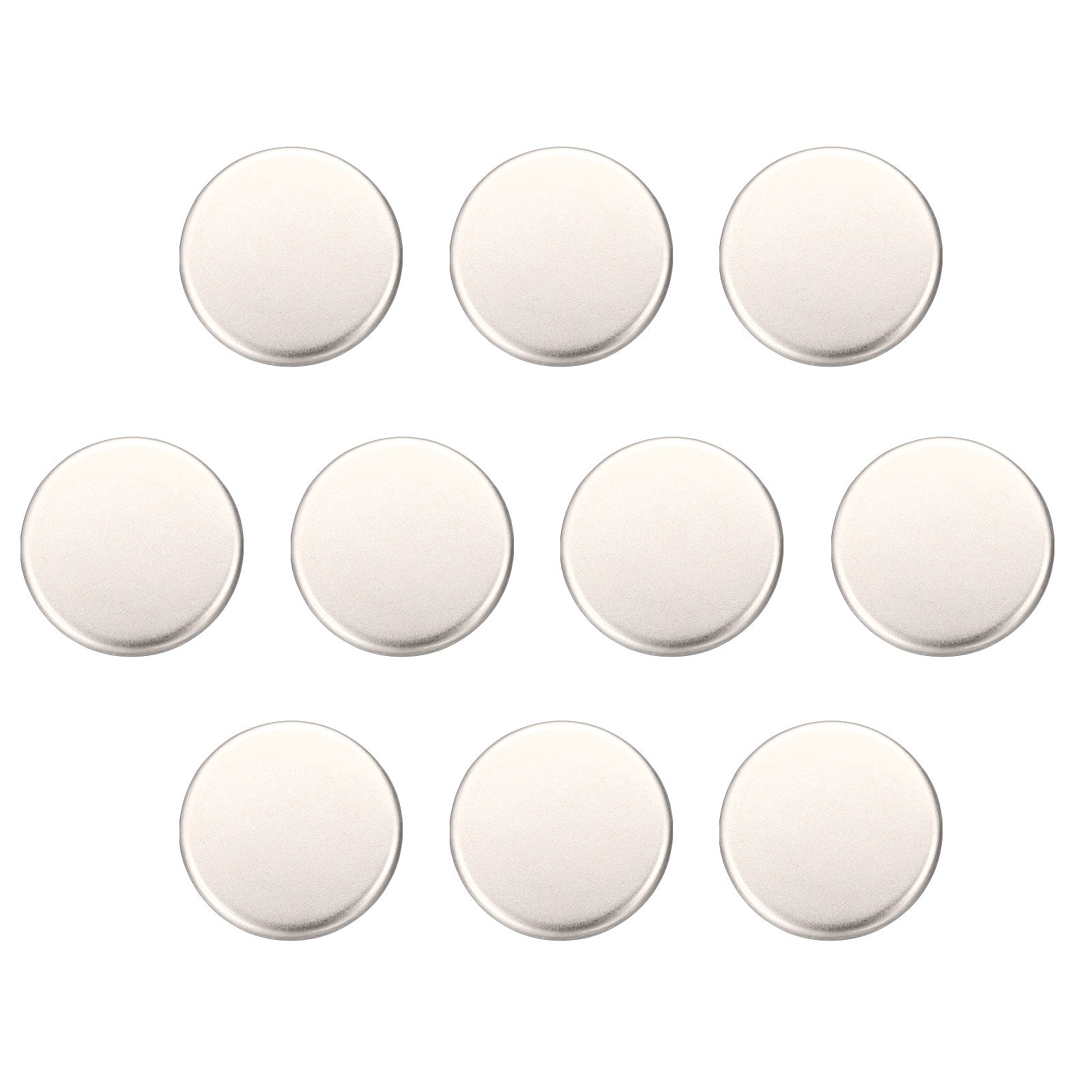 10pcs Metal Round Buttons 11.5mm Alloy Flat Sewing Buttons, Sand Silver ...