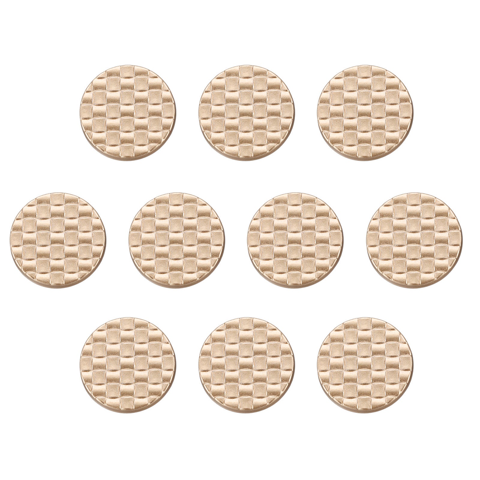 10pcs Metal Round Buttons 25mm Alloy Plaid Texture Sewing Button, Sand ...