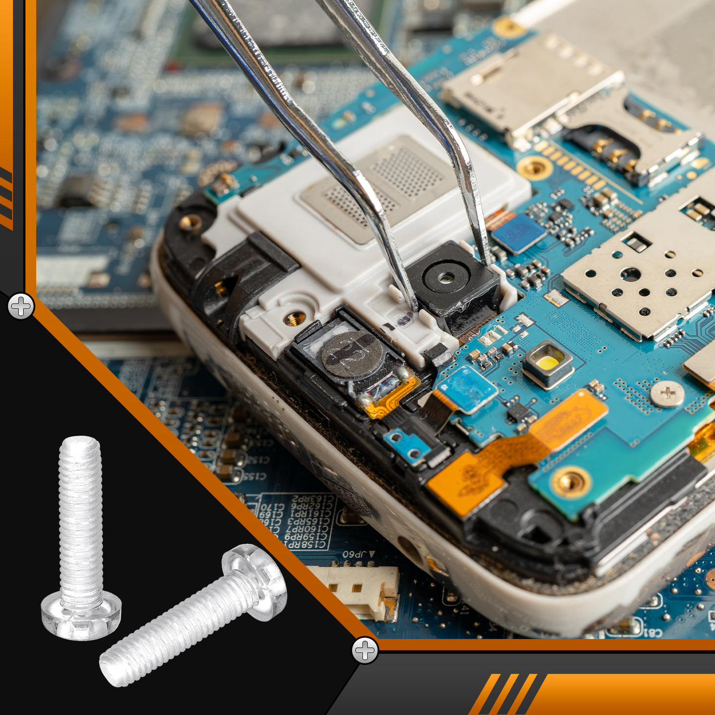 uxcell Uxcell M5x20mm Threaded Nylon Phillips Cross Pan Head Machine Screws Bolts Clear 20Pcs