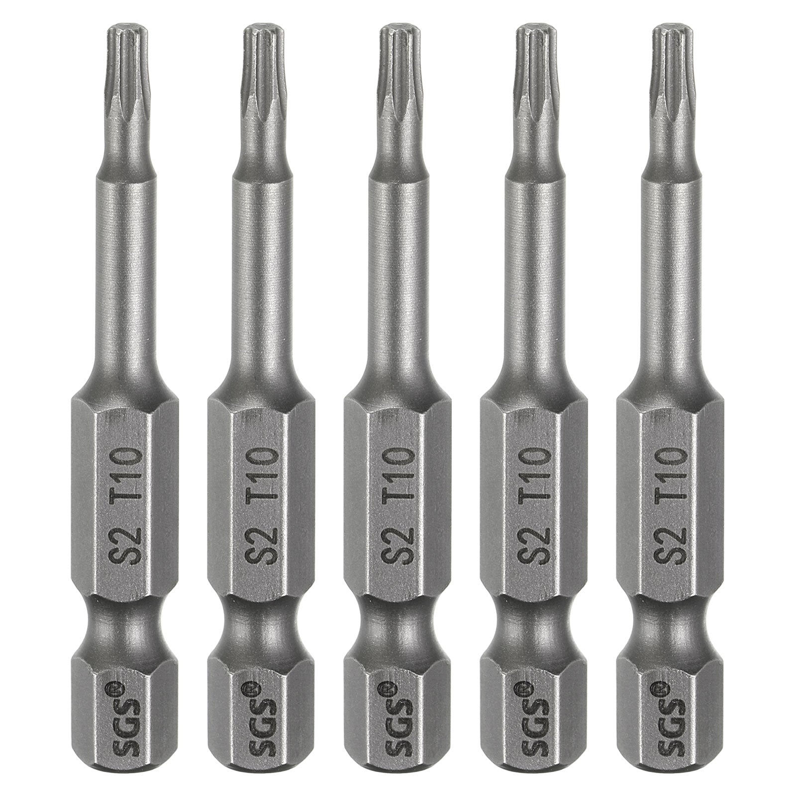 5pcs T10 Torx Head Screwdriver Bit 1/4