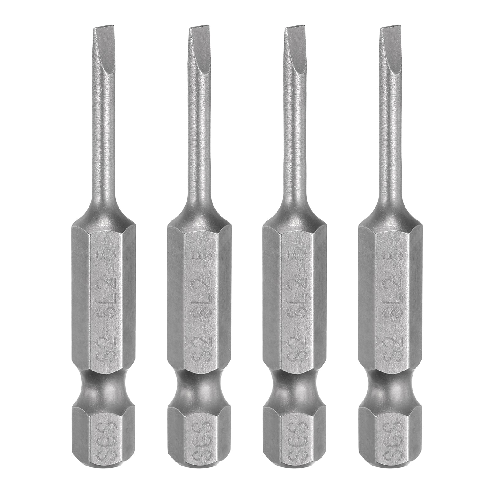 4pcs SL2.5 Slotted Screwdriver Bits 2