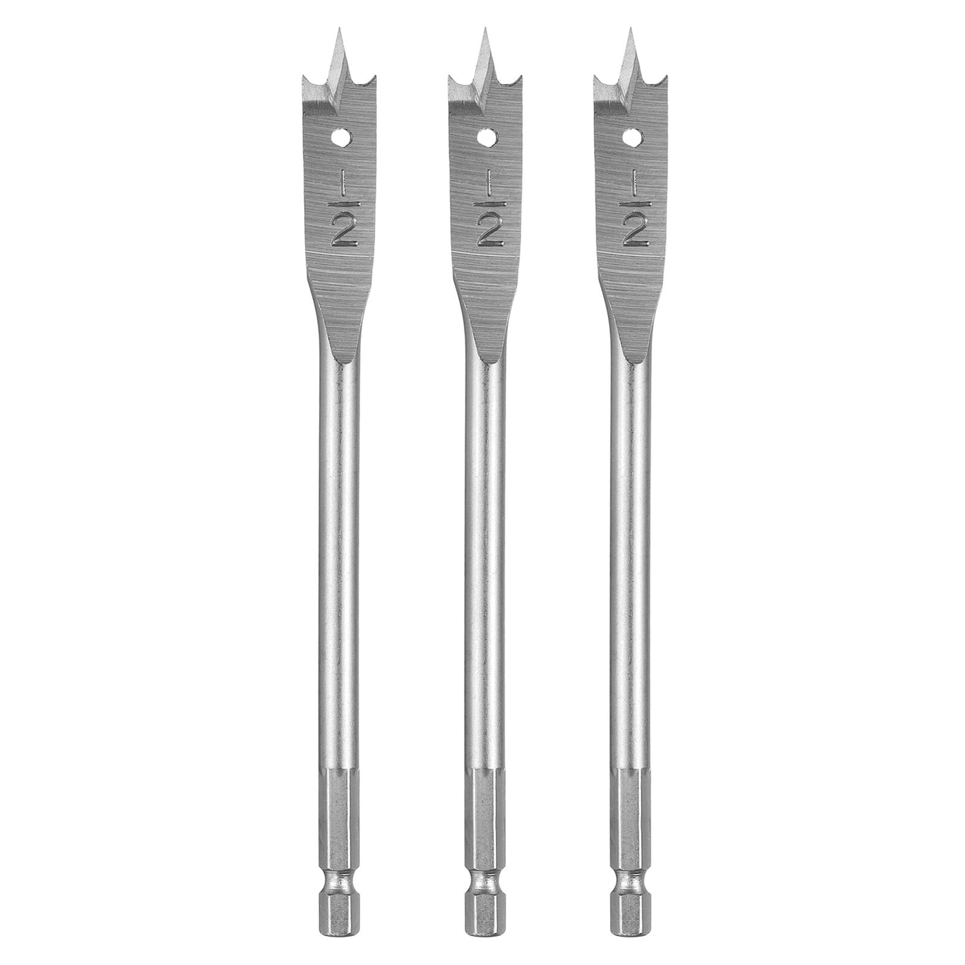 3Pcs Spade Drill Bit 1/2