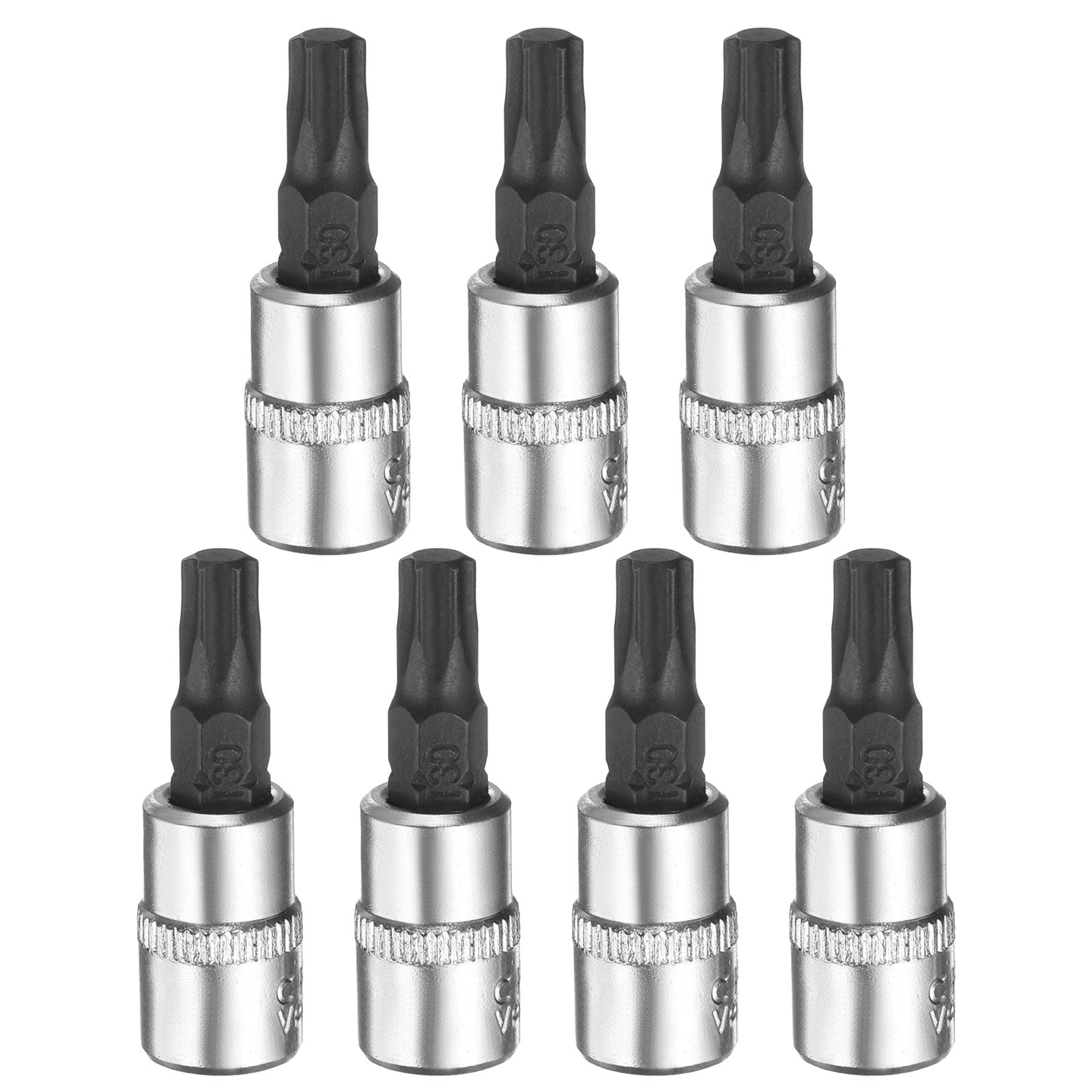 7pcs T30 Torx Bit Socket 1/4