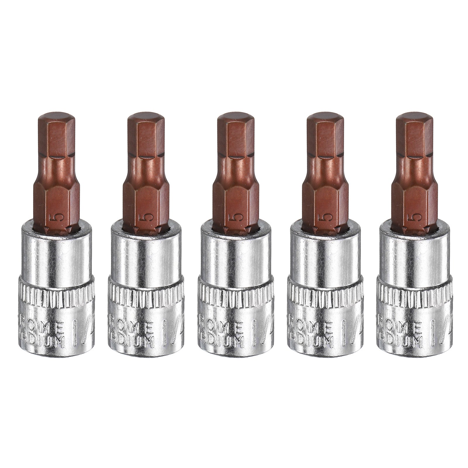 5pcs H5 Hex Bit Socket 1/4