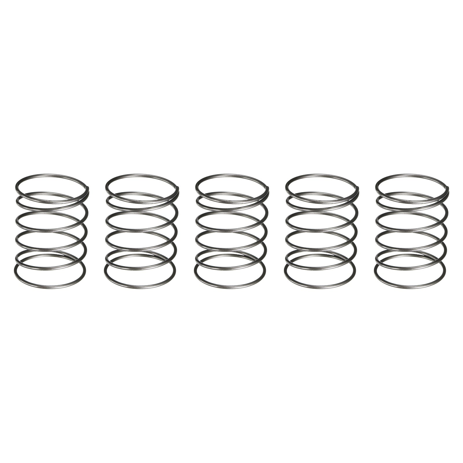 Uxcell 5Pcs Compression Spring, 20mm OD 1mm Wire Size 25mm Free Length ...