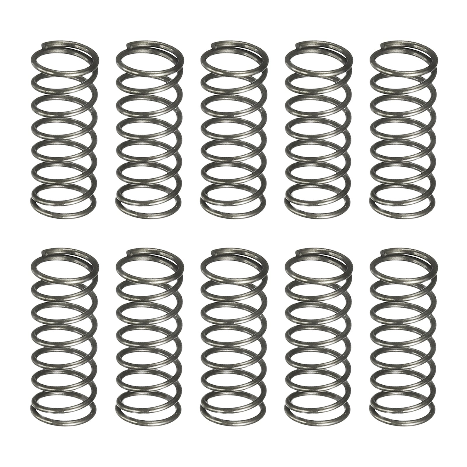 Uxcell 10Pcs Compression Spring, 4mm OD 0.4mm Wire Size 10mm Free ...