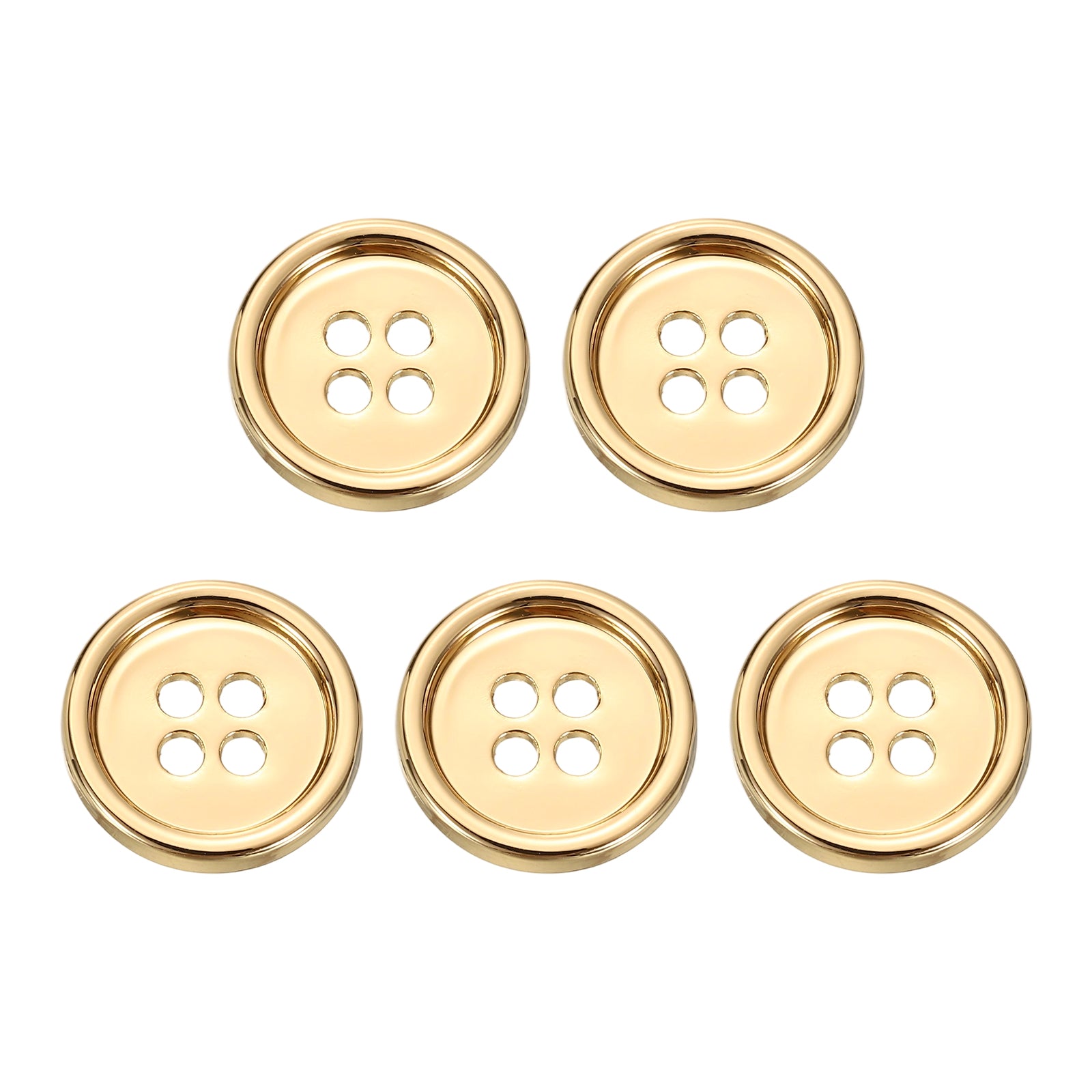 5pcs Metal Button 15mm (0.59