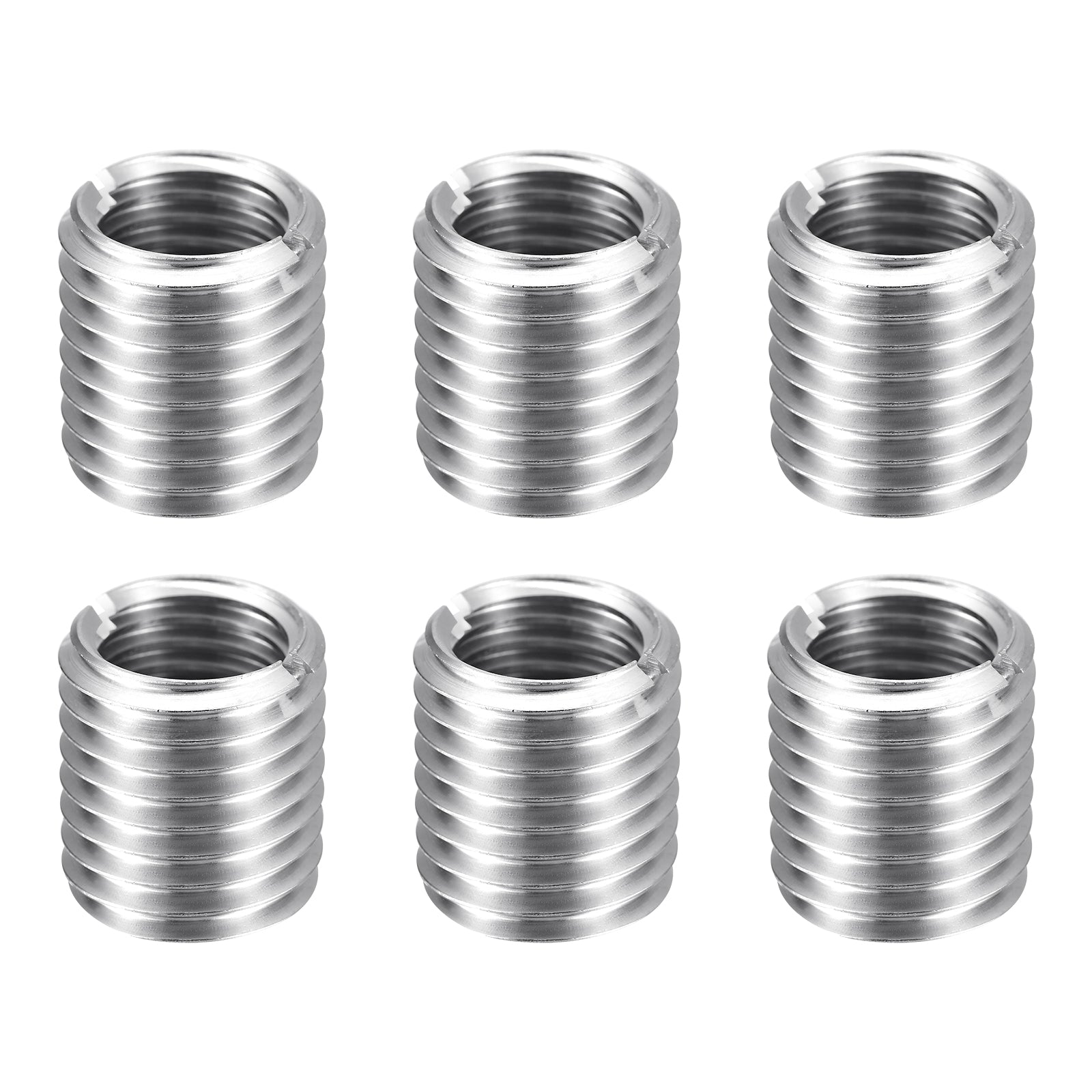 6pcs Thread Repair Inserts M20 x 2.5 Male to M16 x 2 Female Thread 22mm ...