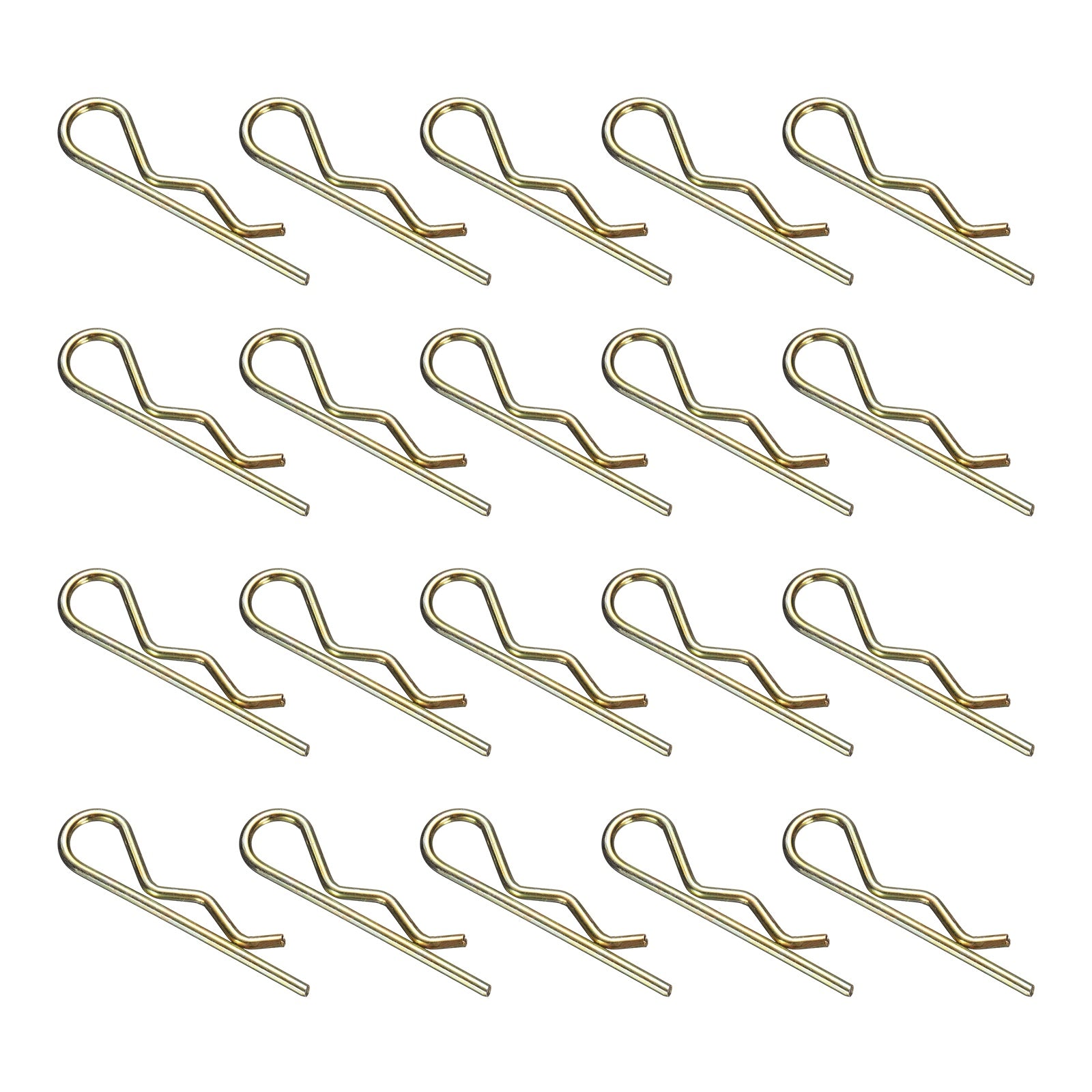 Uxcell 50Pcs Hitch Pin Clip, 2.5x53mm Zinc-Plated Spring Steel ...