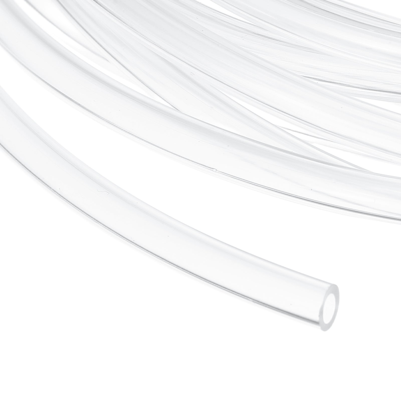 Uxcell Clear PVC Tubing, 3mm ID x 6.6mm OD - 12.5ft PVC Tube ...