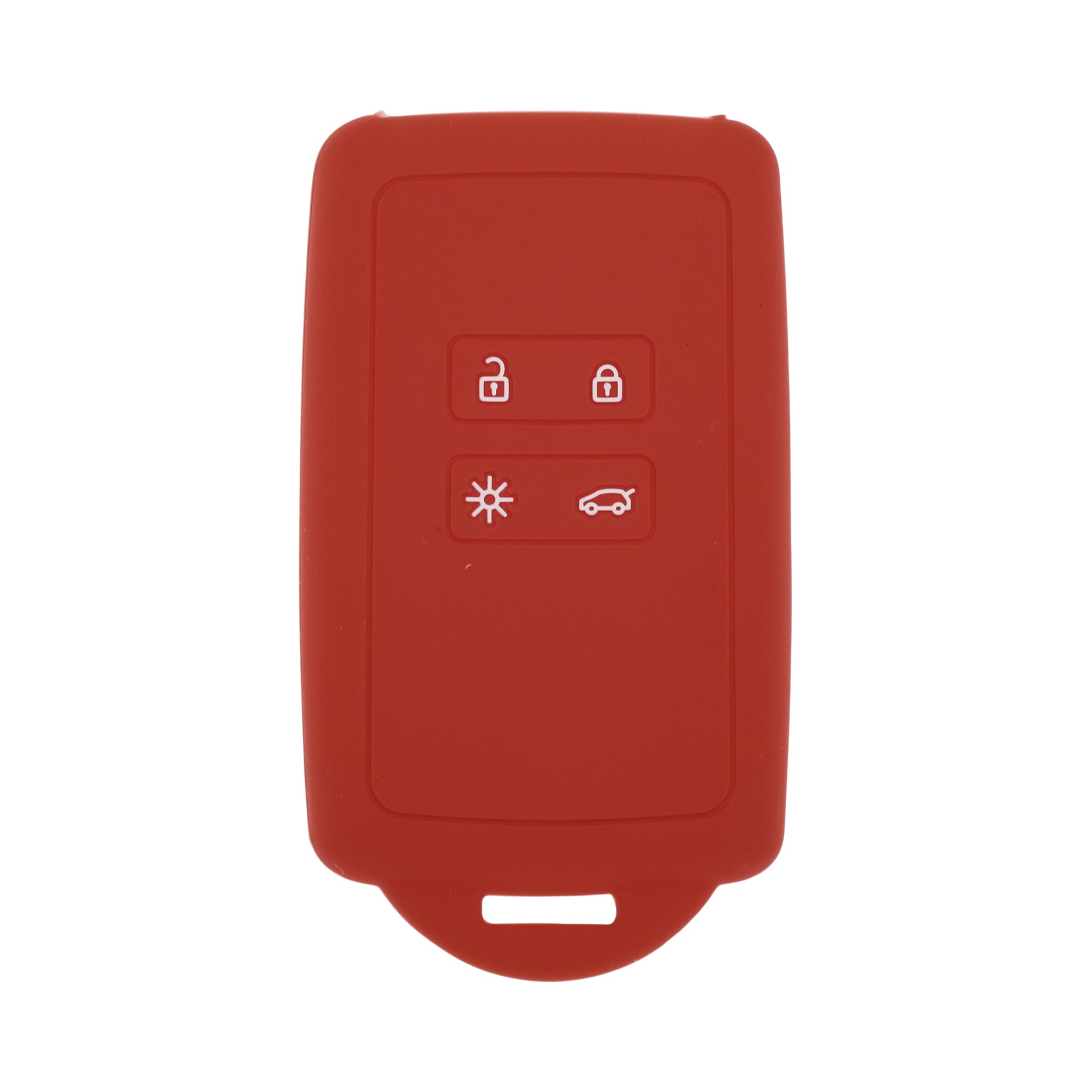 Red TPU Car Key Case for Renault Clio-4 Buttons | Harfington