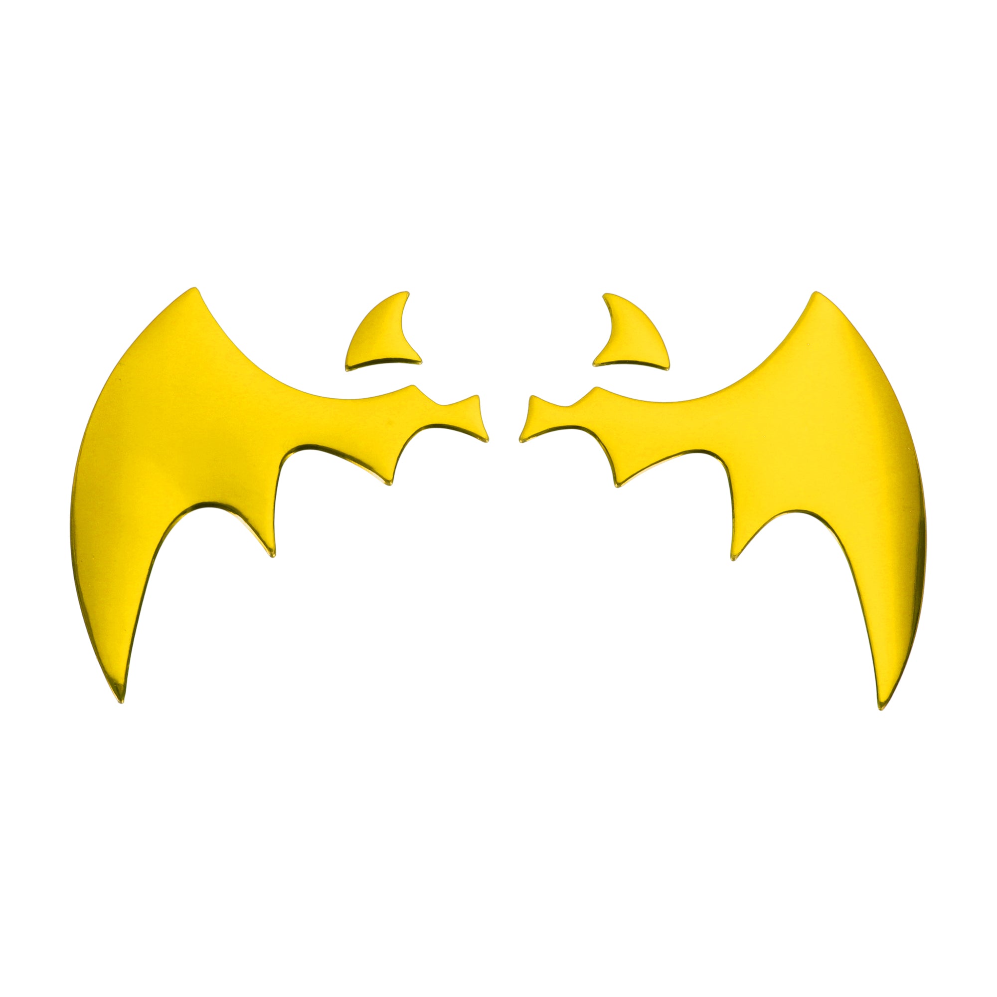 1 Pc Gen 3 Bats Pattern Car Bumper Sticker Decal Waterproof Gold Tone ...