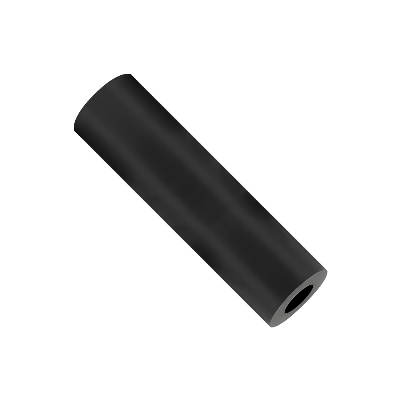 ABS Round Unthreaded Spacers 7mm OD, 3.2mm/4.2mm ID Black | Harfington