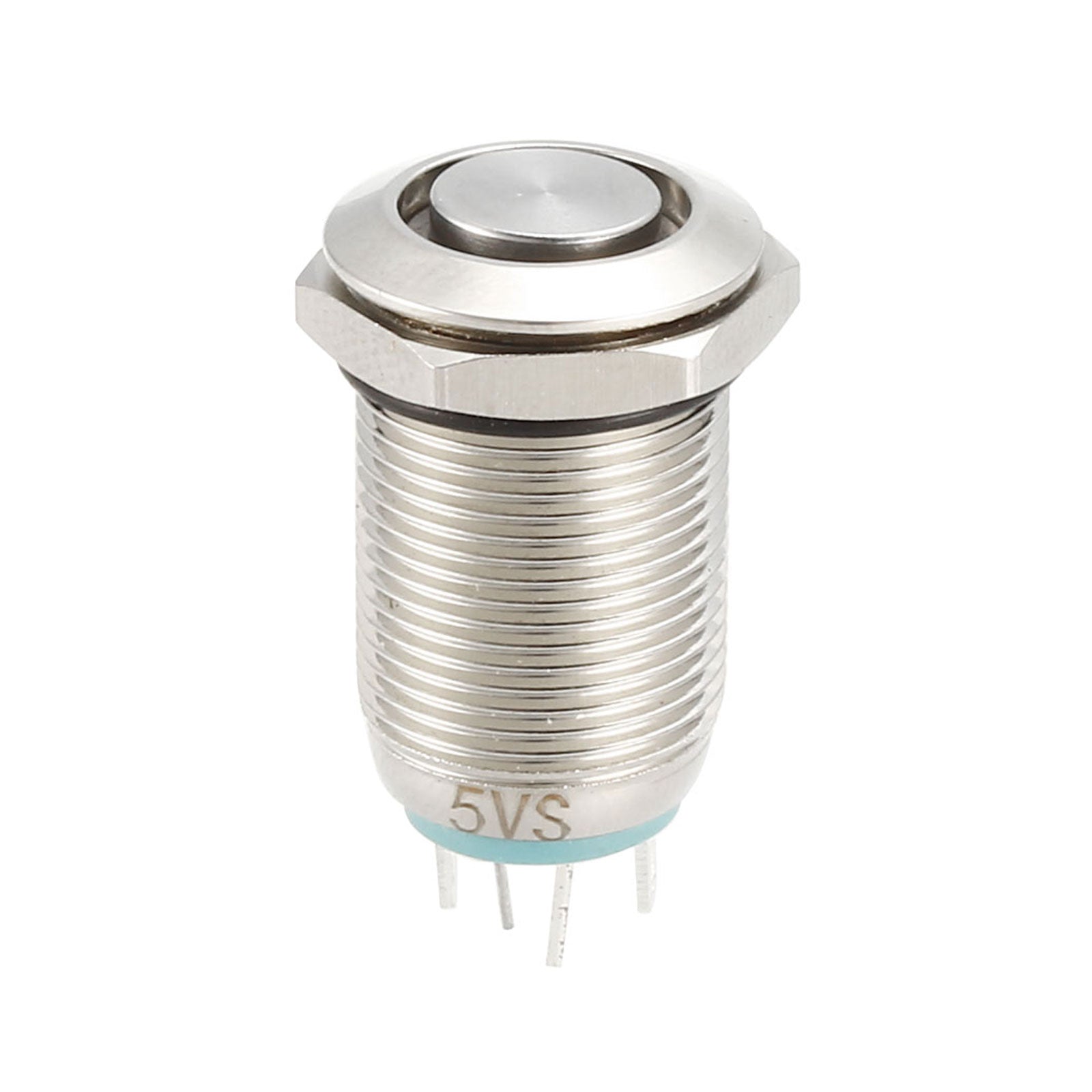 Push Button Switch - 3A 5V / 12mm / Silvery / 1 Pcs | Harfington