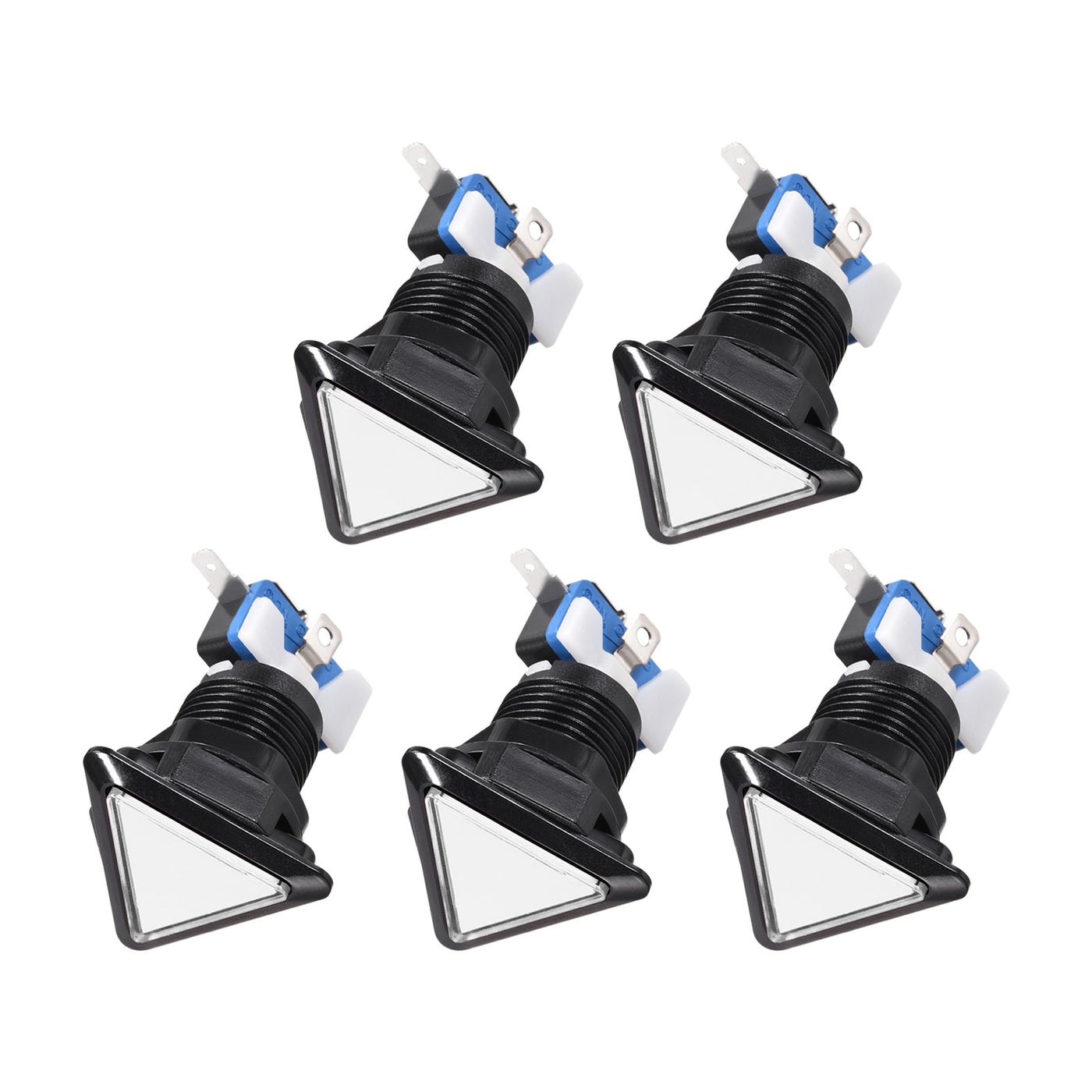 Game Push Buttons Triangle Push Switches LED Light with Micro Switches ...
