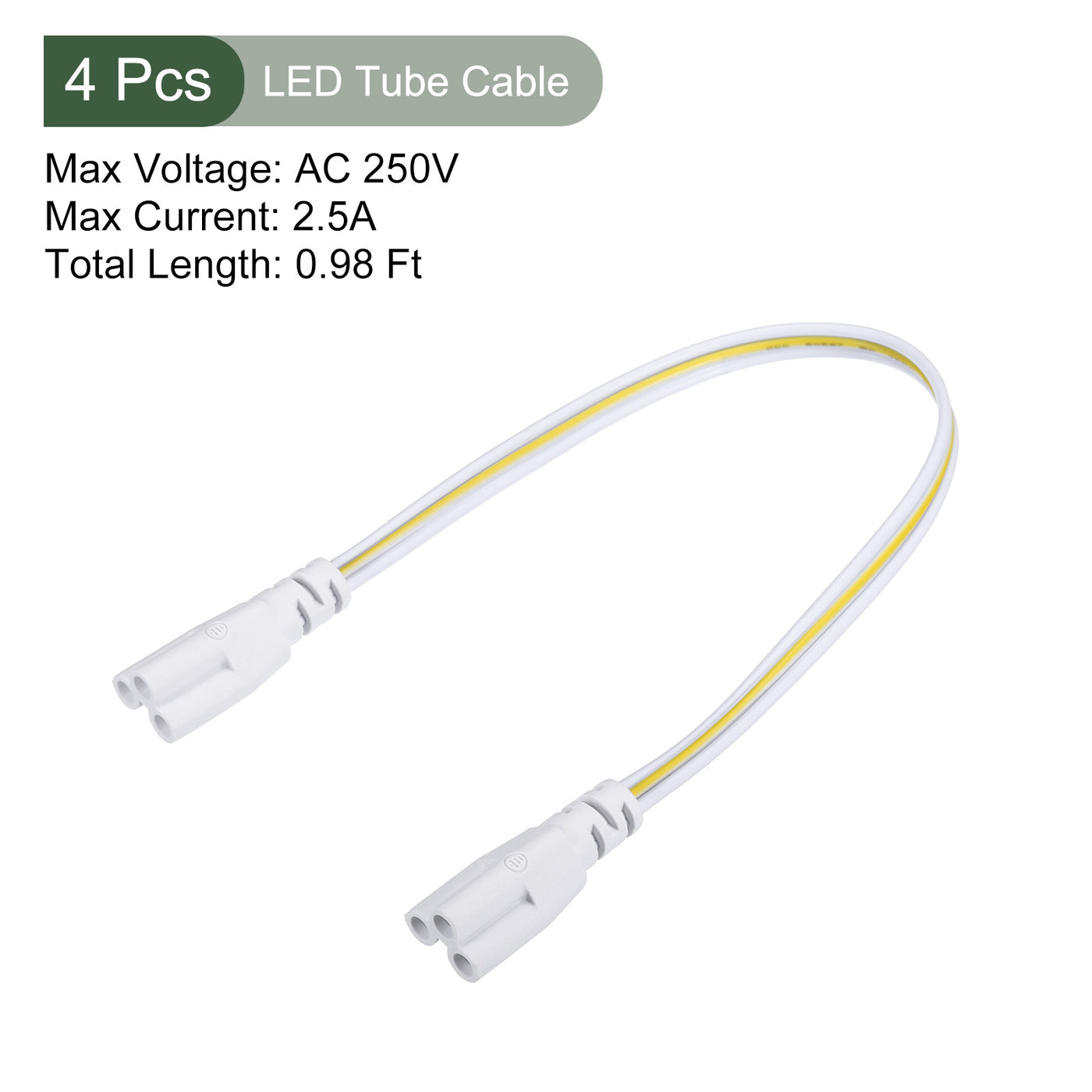 T5 T8 LED Tube Connector Cable, Extendable Cord with Double End Connect ...