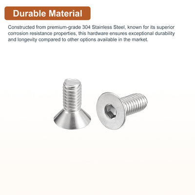 Harfington Head Socket Cap Screws, 304 Stainless Steel Hex Screw