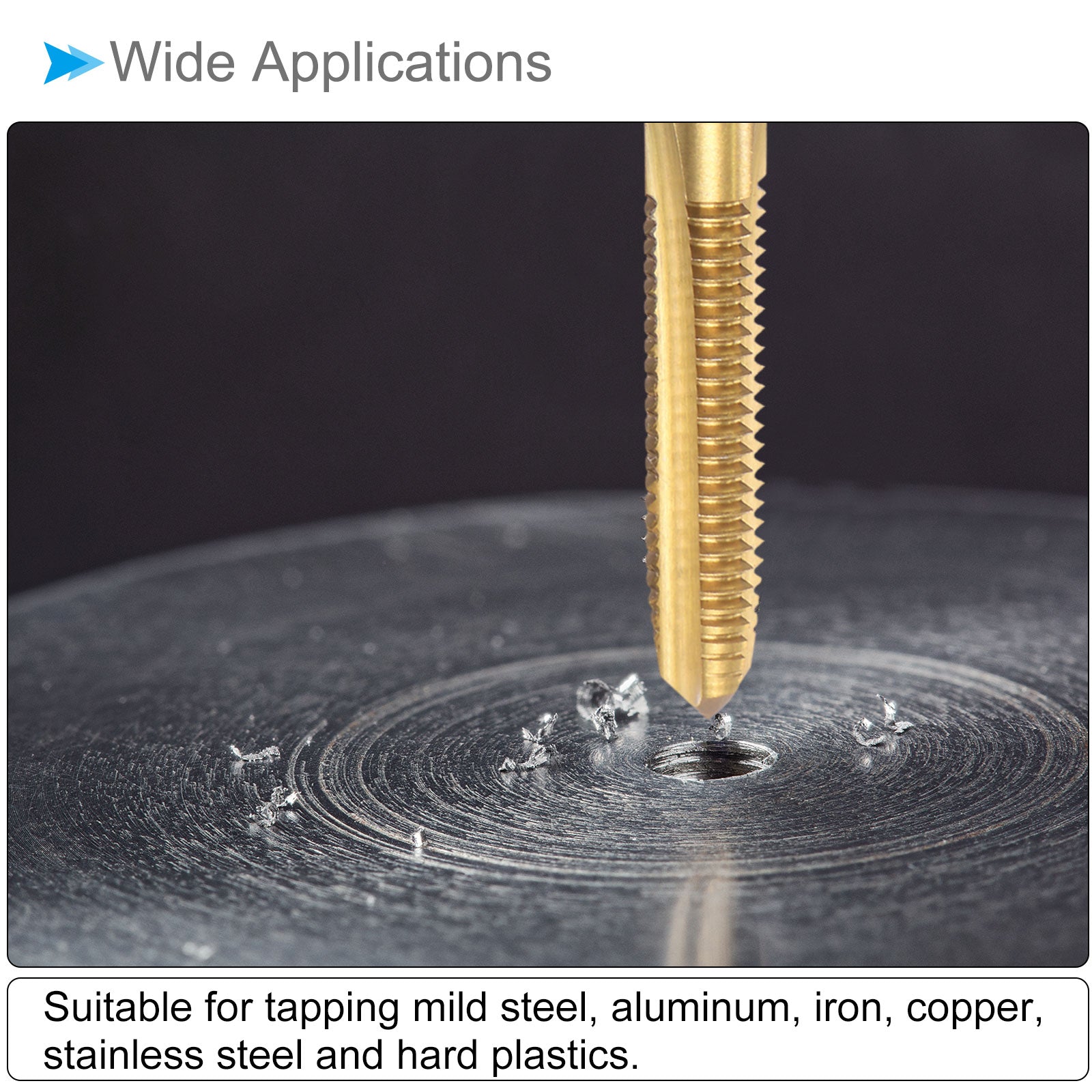 Thread Tap Straight Flutes Threading Tapping Repair Tool | Harfington