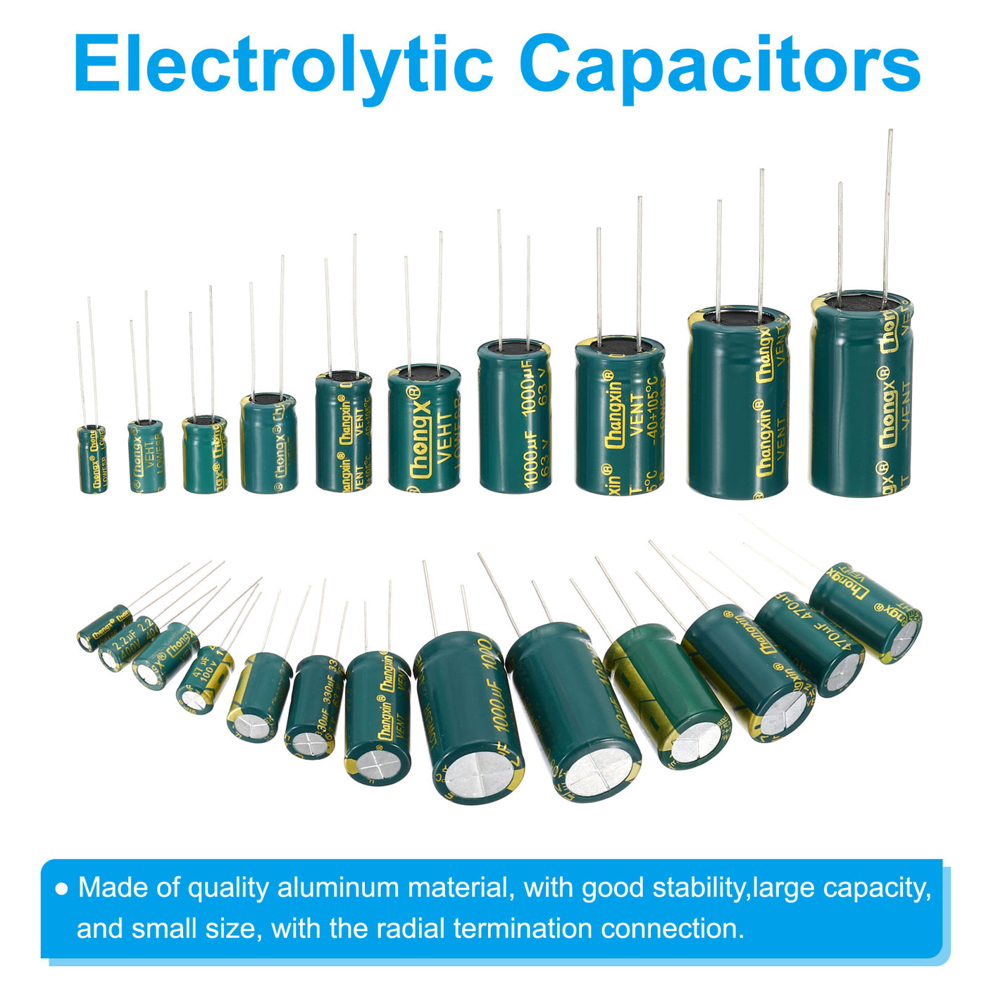 Electrolytic Capacitors, Aluminum High Frequency Electrolytic ...