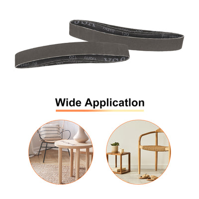 Harfington 18pcs 1.5 x 30" Sanding Belts 60/80/120/240/400/1000 Grit Silicon Carbide