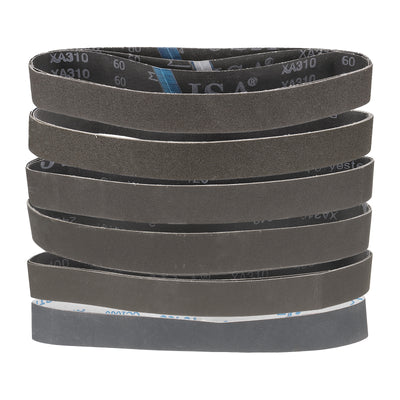 Harfington 18pcs 1.5 x 30" Sanding Belts 60/80/120/240/400/1000 Grit Silicon Carbide