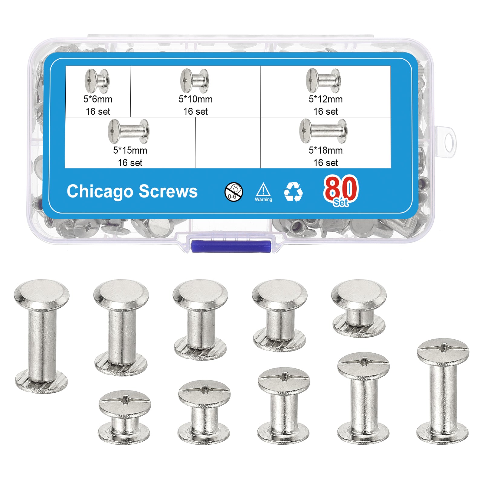 Chicago Screws, Chicago Screw Phillips Binding Post Screw Rivets for ...