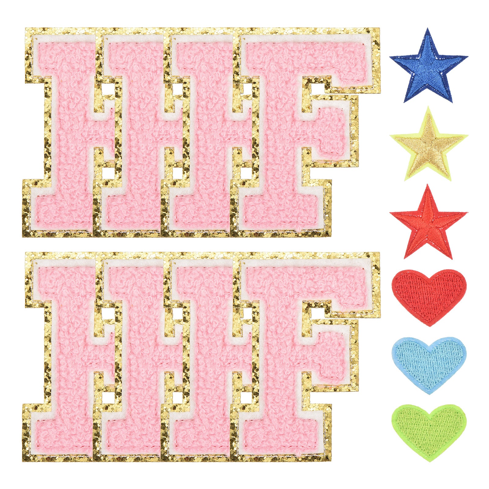 Chenille Letter Patches, Iron on Letters Patches Alphabet with Hot Melt ...