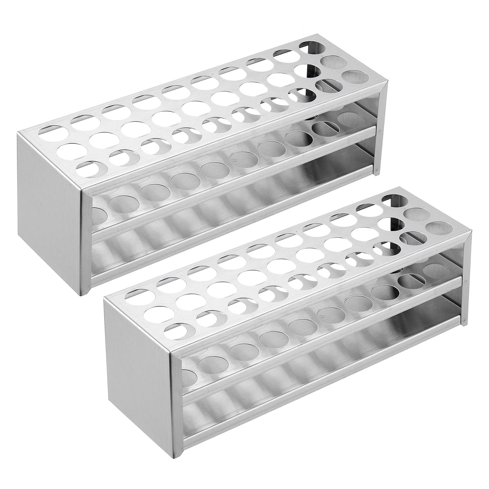 Test Tube Rack, Round Hole 304 Stainless Steel Test Tube Holder Stand ...