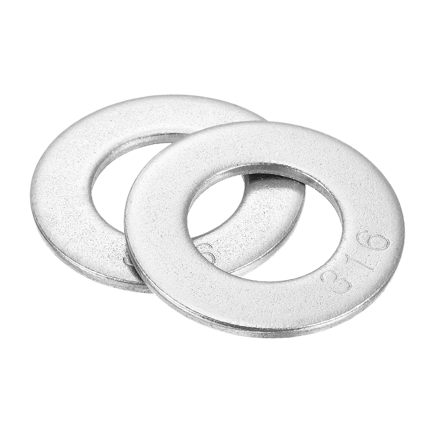 uxcell Uxcell 316 Stainless Steel Flat Washer for Bolt Screw, Factories Repair, Kitchens, Shops, and Outdoor Constructions