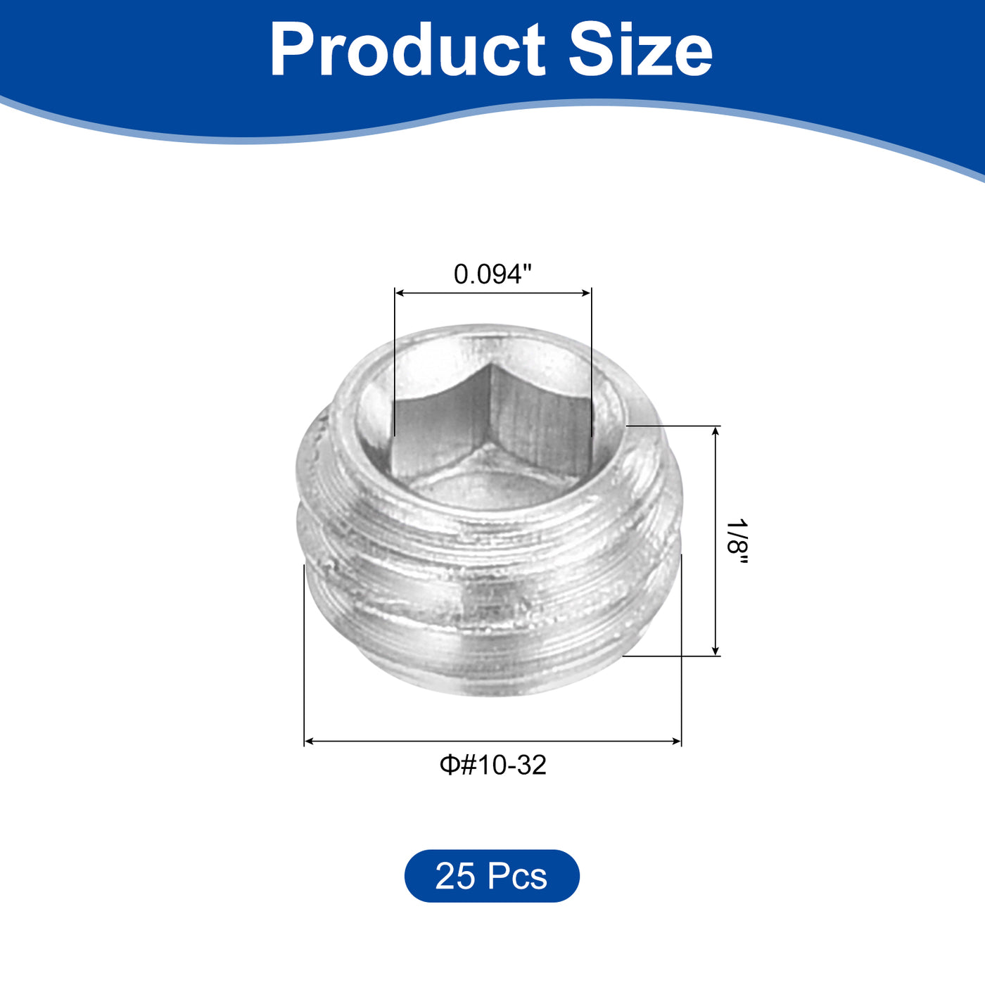 Uxcell M3 X 12mm Cone Point Grub Screws - Hex Socket Set Screws, 304 Stainless Steel (Pack Of 50) - View #4